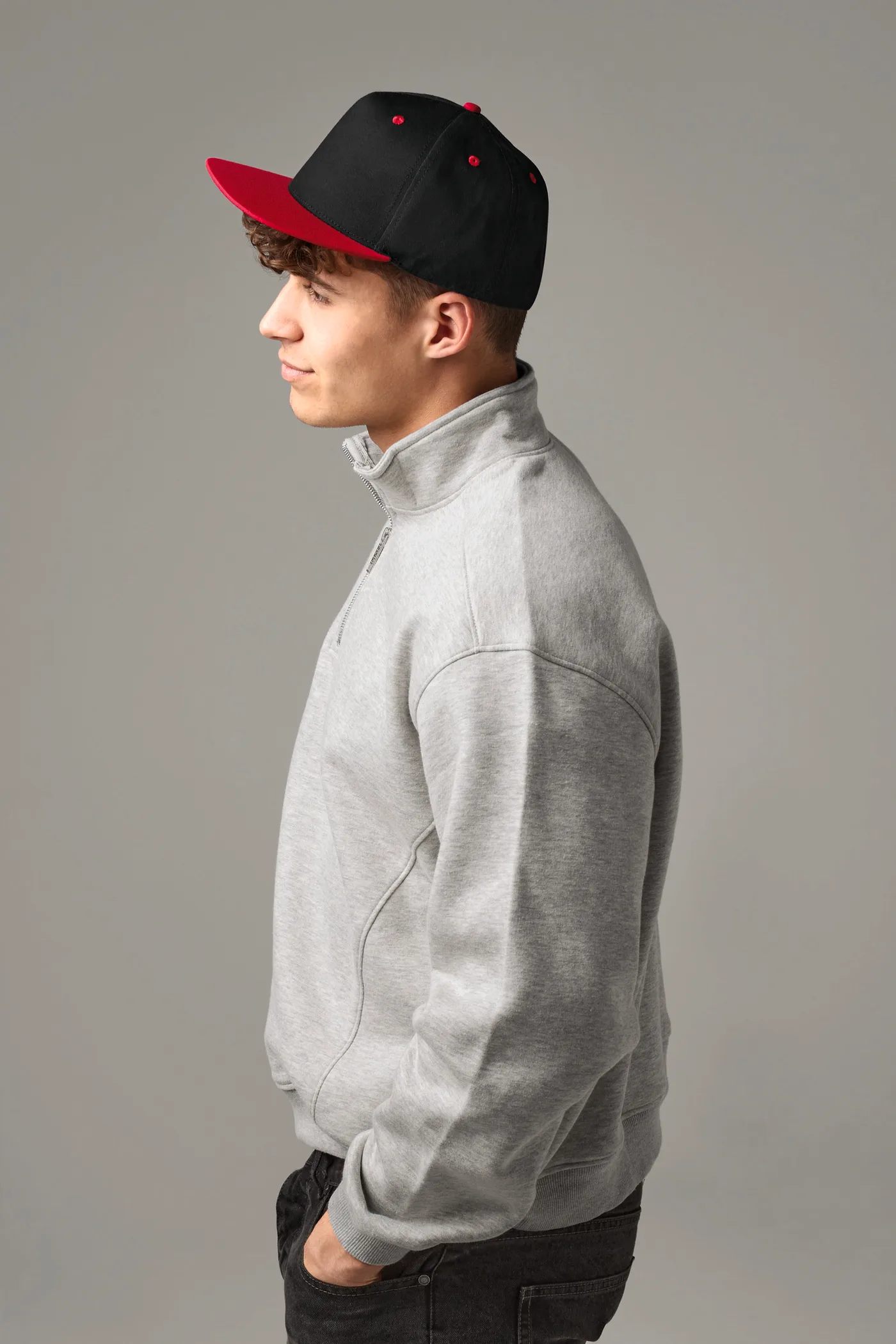 Casquette Snapback contrastée - 5 panneaux