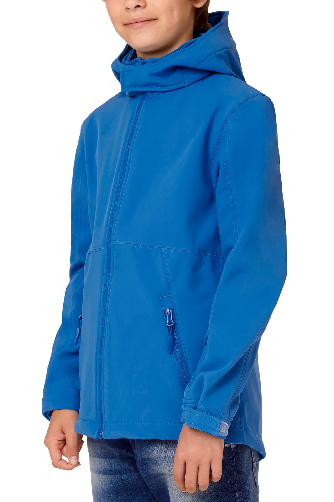Kinder Softshell-Kapuzenjacke