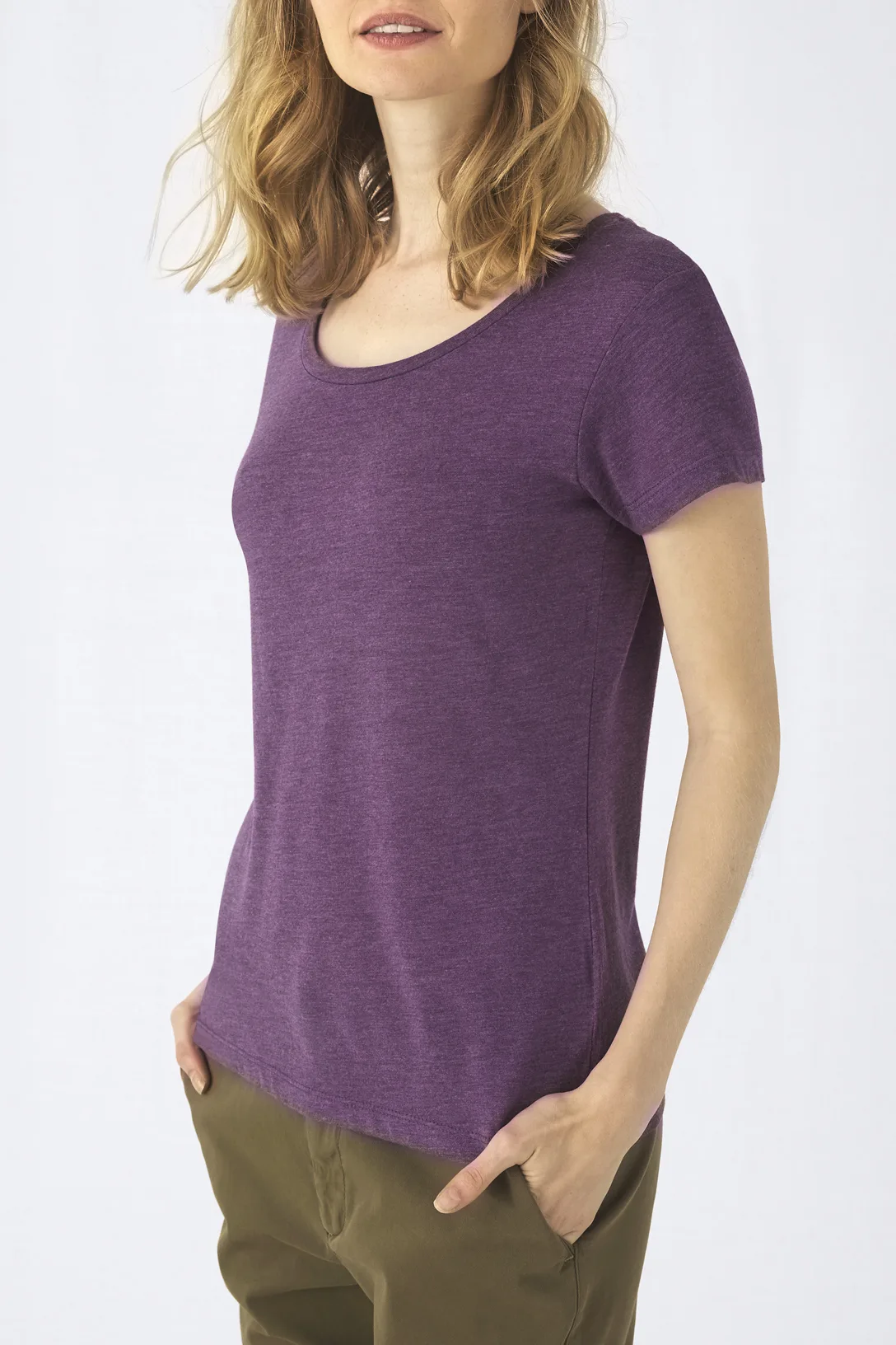 Ladies' TriBlend crew neck T-shirt