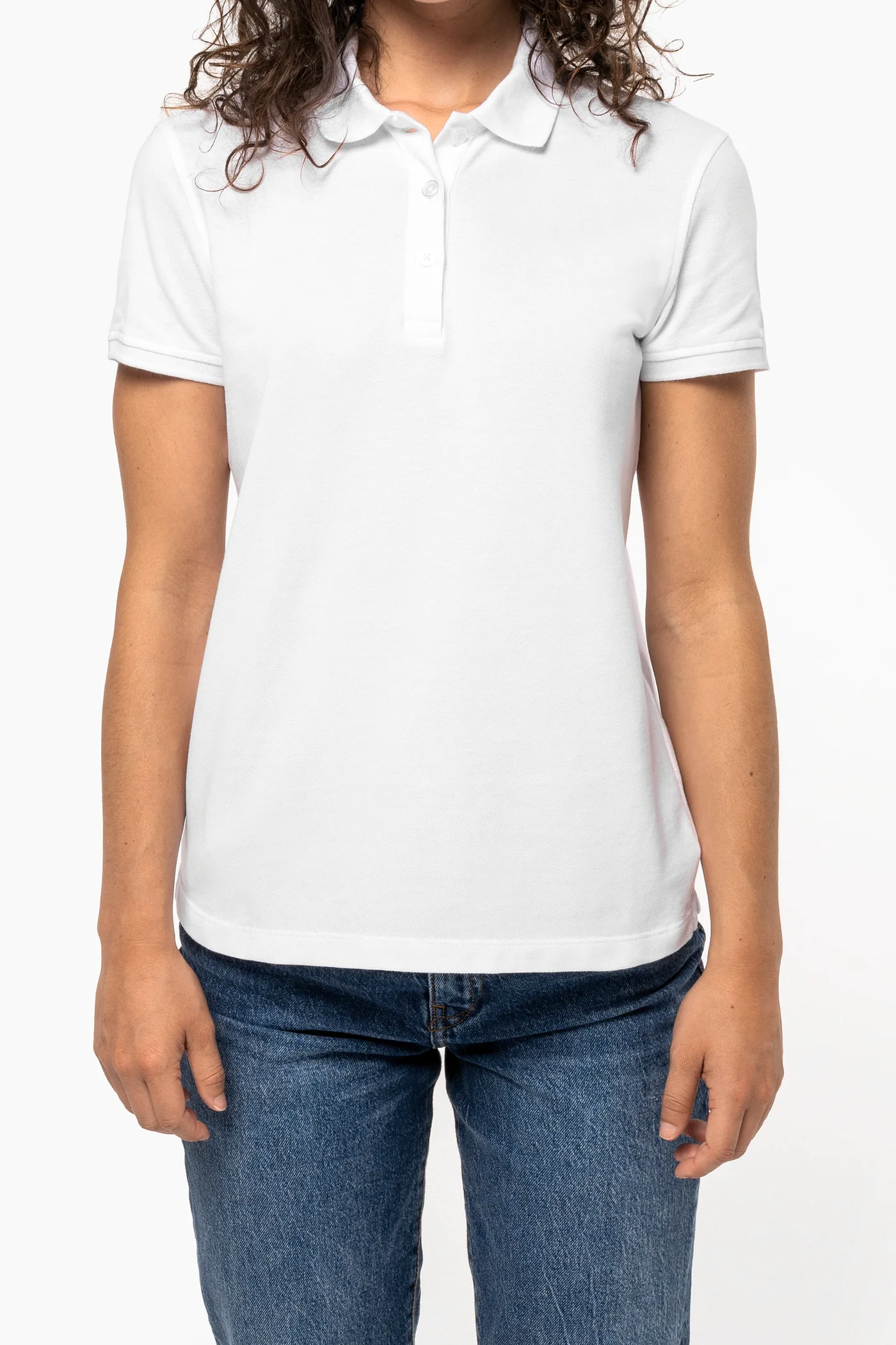 Polo piqué manches courtes femme