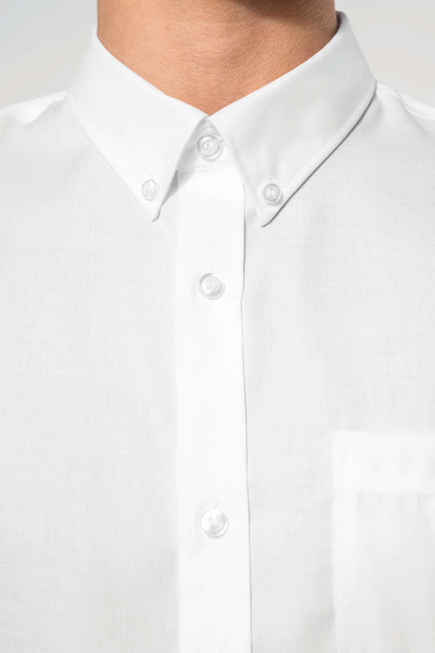 Chemise micro-sergé manches courtes sans repassage