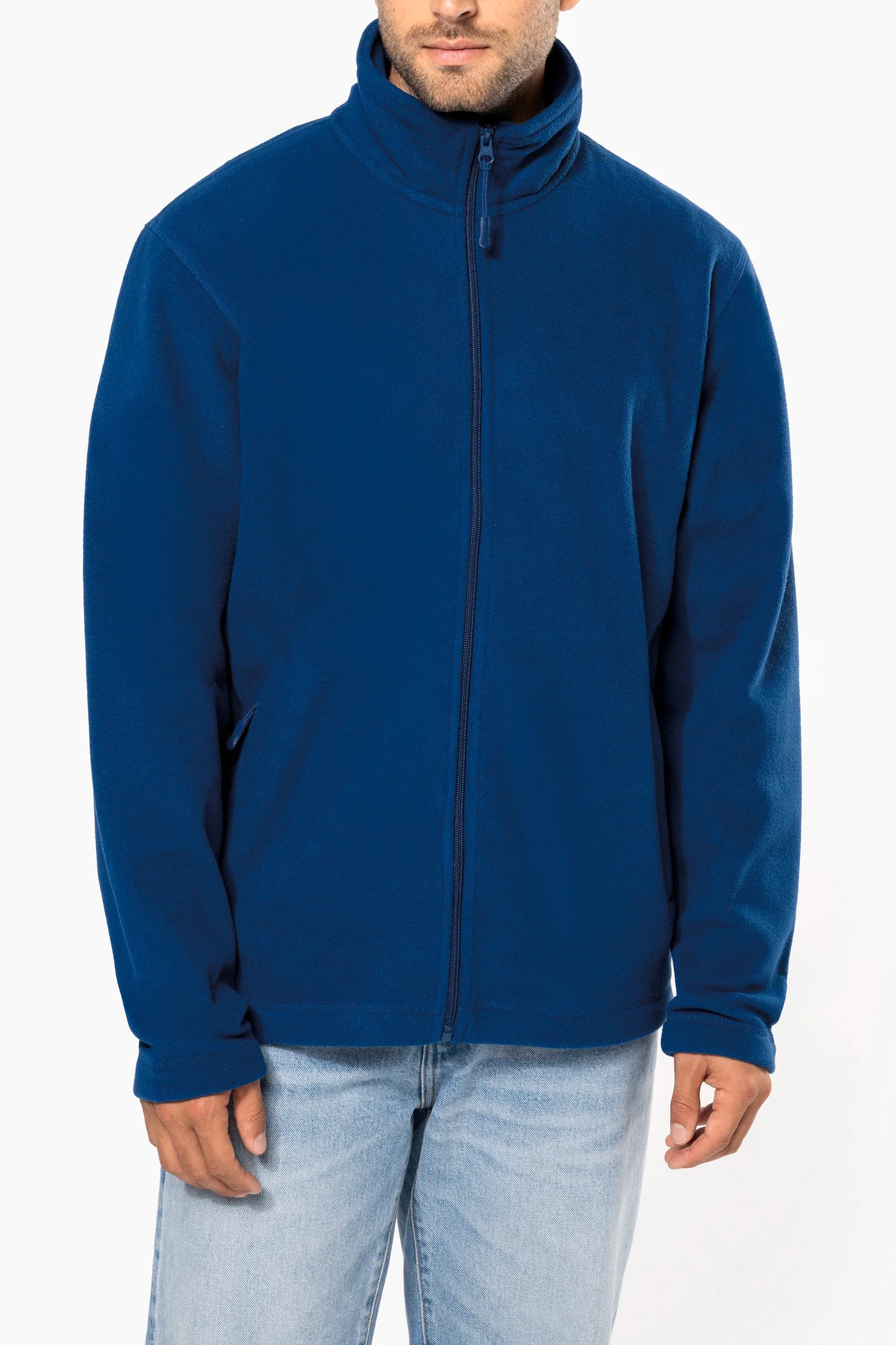 Mikrofleece-Jacke mit Reißverschluss für Herren