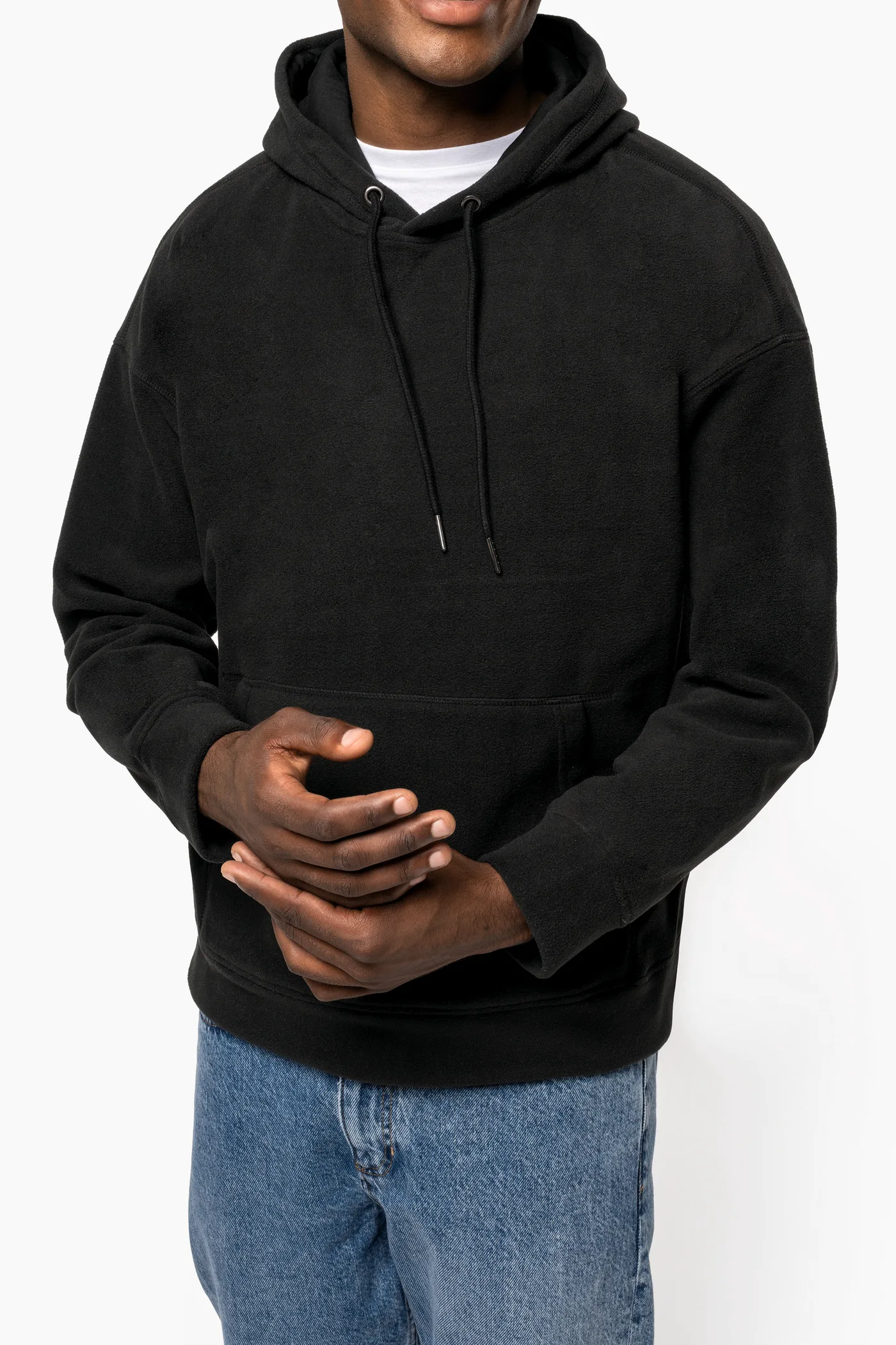 Oversize-Unisex-Kapuzensweatshirt aus recyceltem Fleece