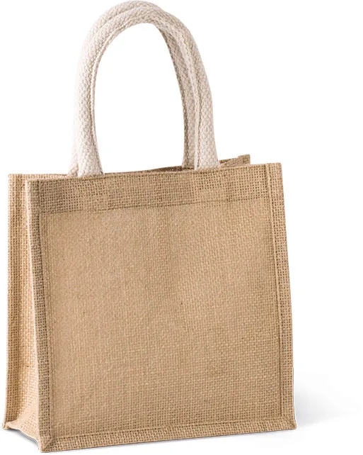 Jutetasche im Cabas-Stil Klein