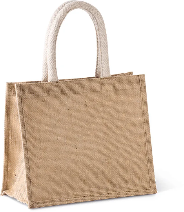 Jutetasche im Cabas-Stil Mittel