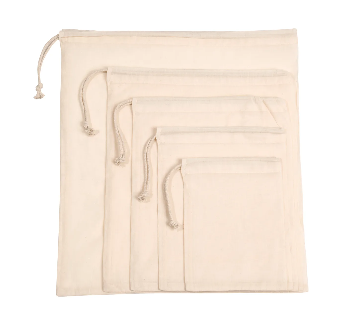 Tasche mit Kordelzug aus Bio-Baumwolle