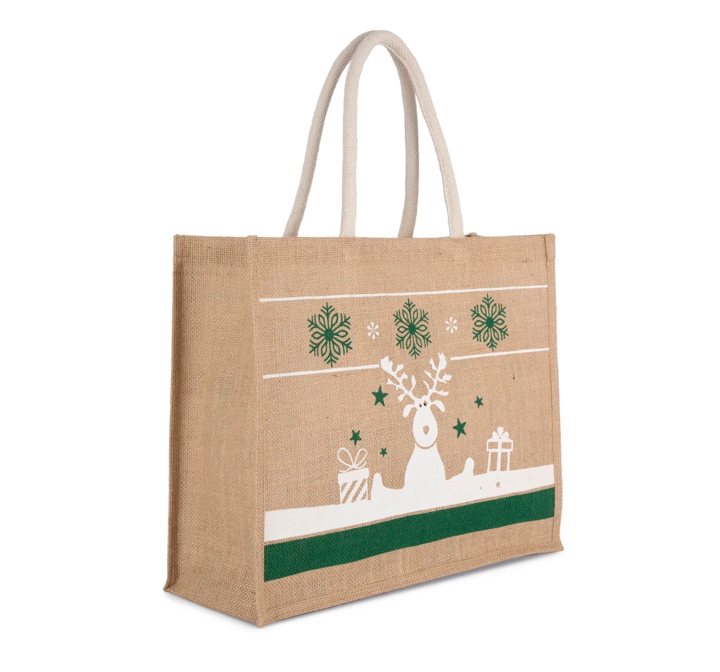 Einkaufstasche mit Weihnachtsmotiven