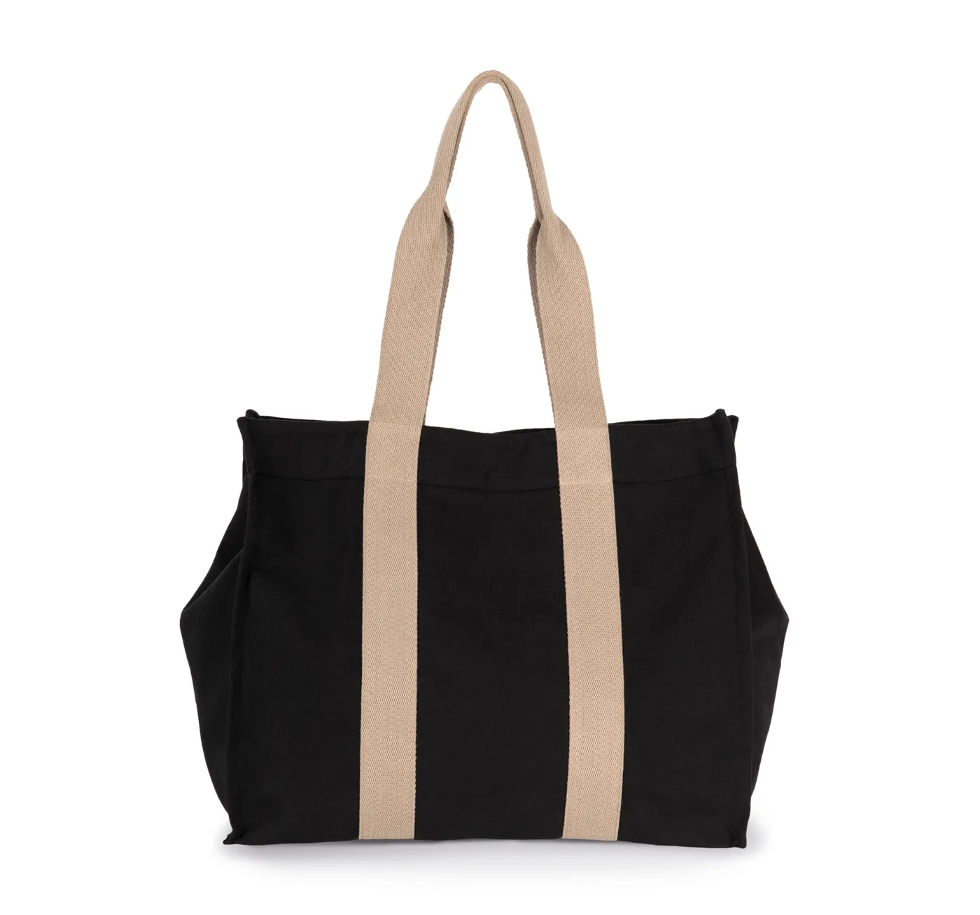 Grand sac shopping à soufflet recyclé