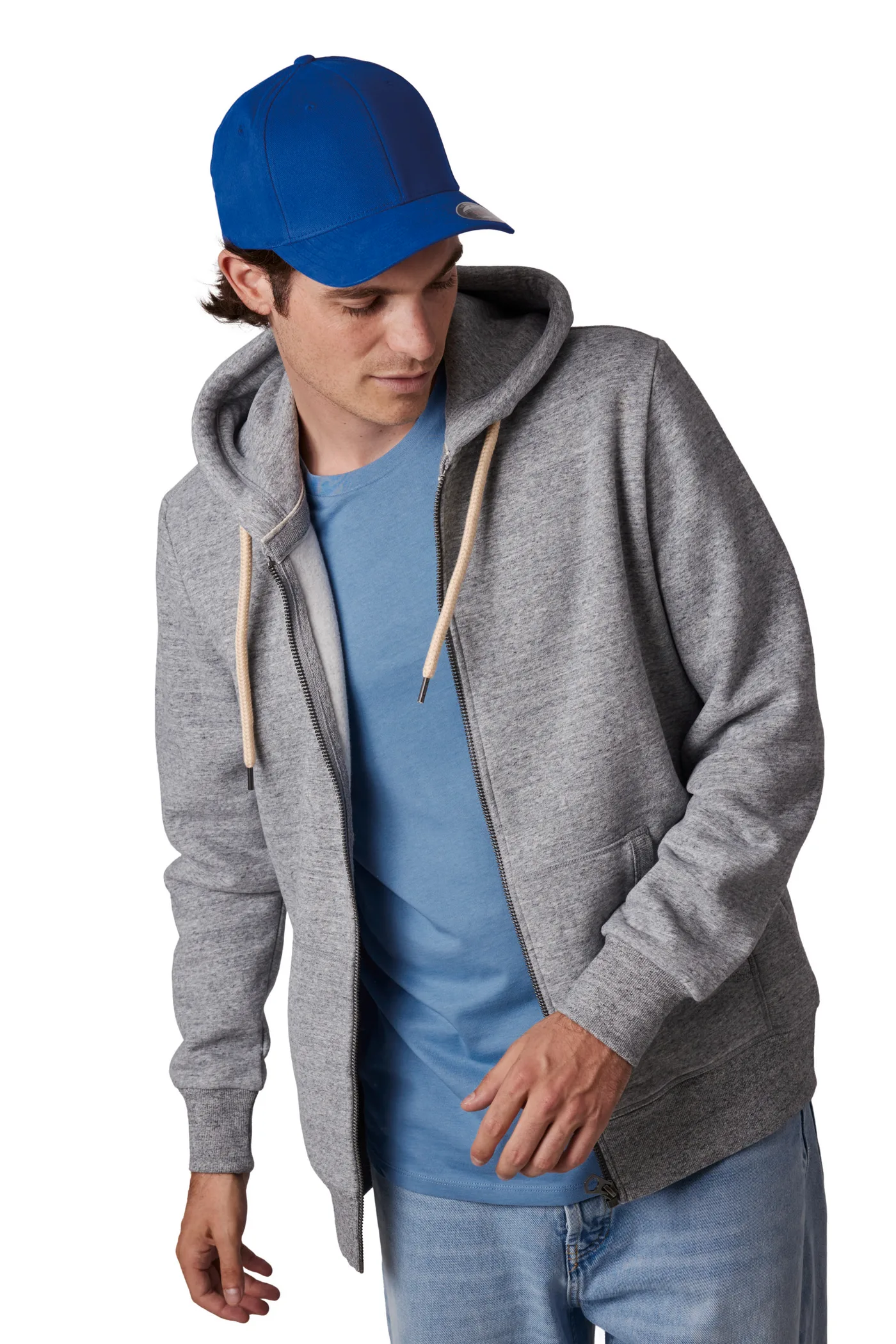 6-Panel Flexfit Schirmmütze - Gebürstete Baumwolle