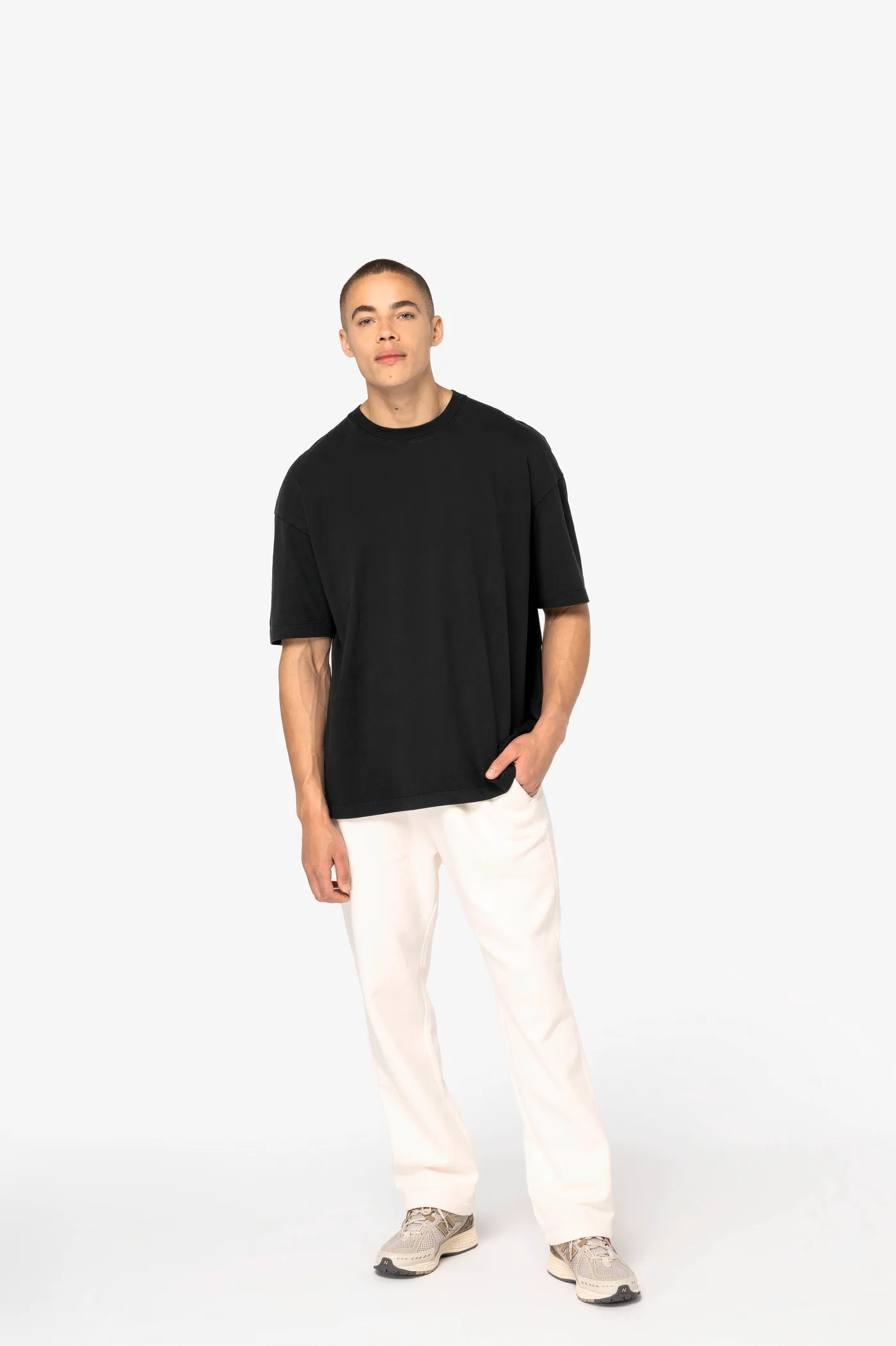 T-shirt écoresponsable oversize délavé homme