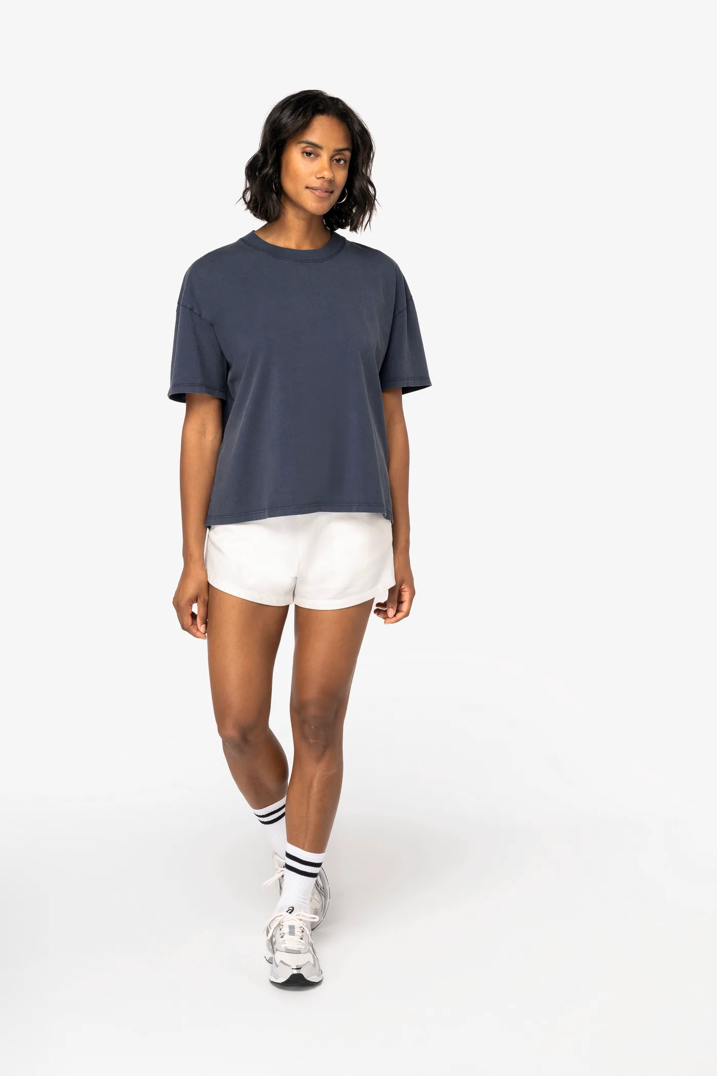 T-shirt écoresponsable oversize délavé femme
