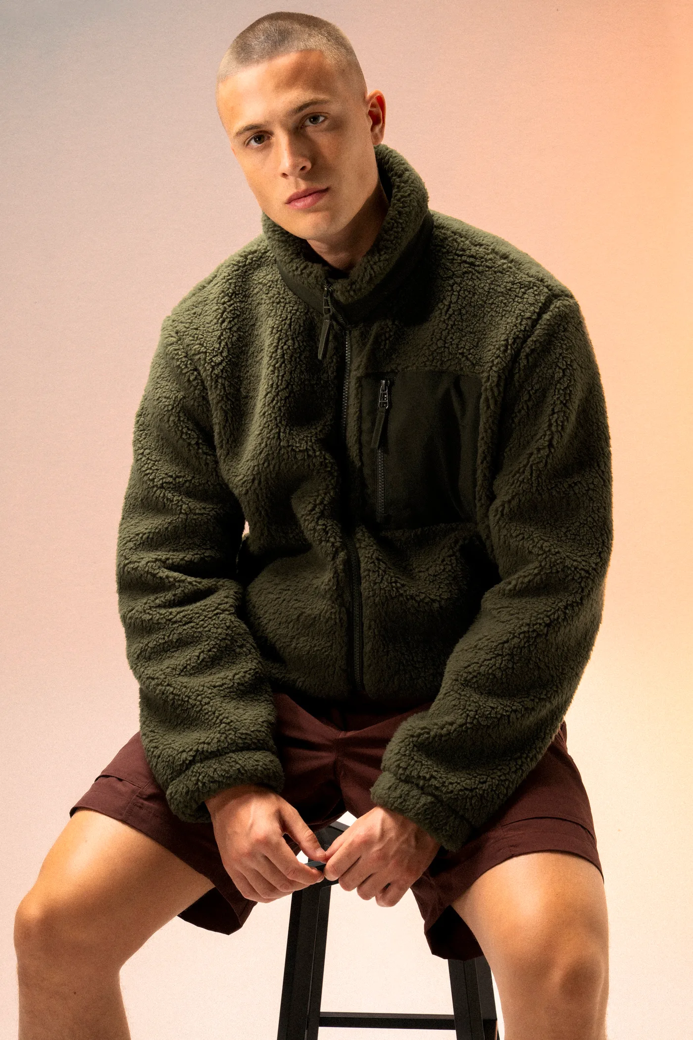 Veste écoresponsable en sherpa unisexe