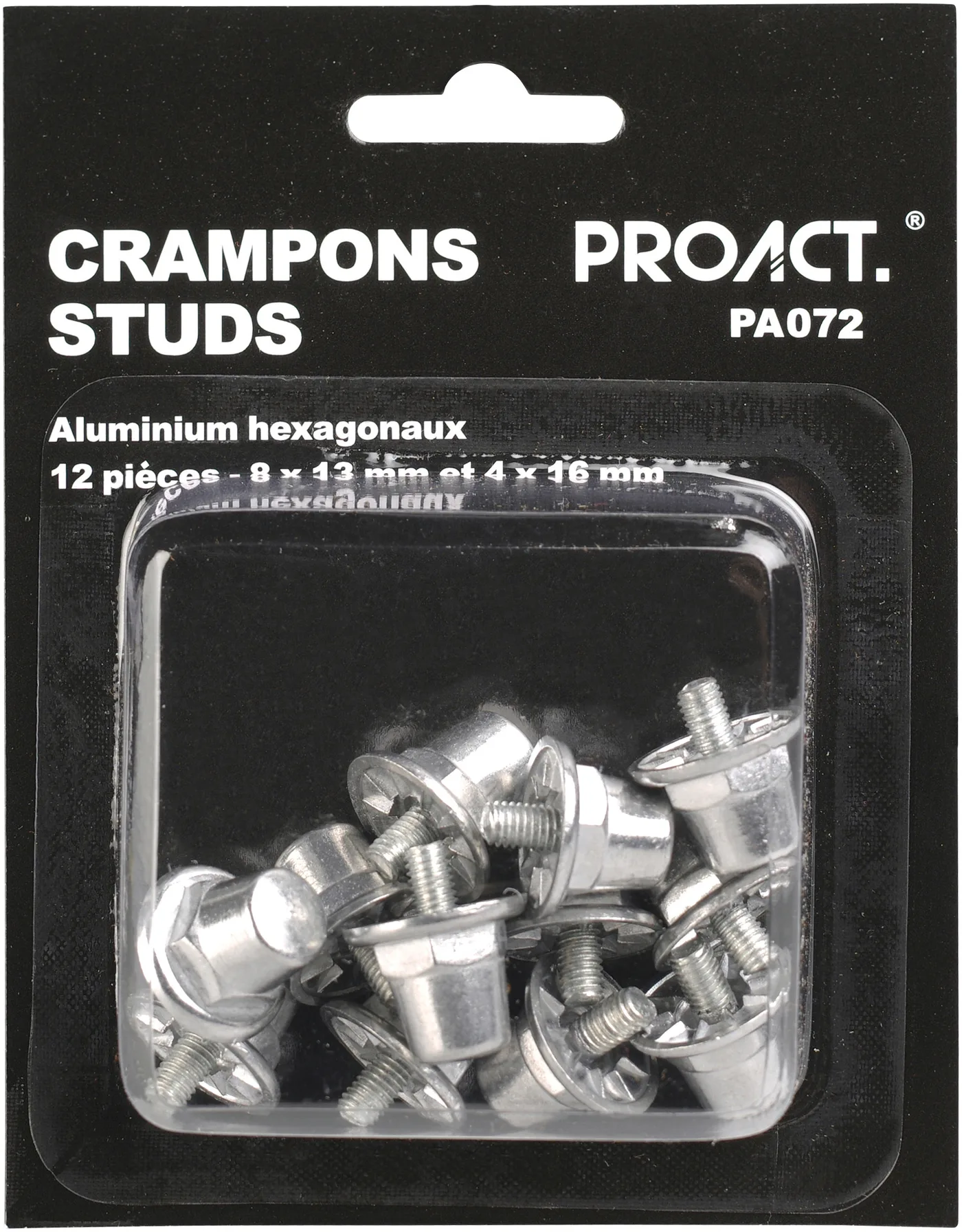 Boîte de 12 crampons alu hexagonaux