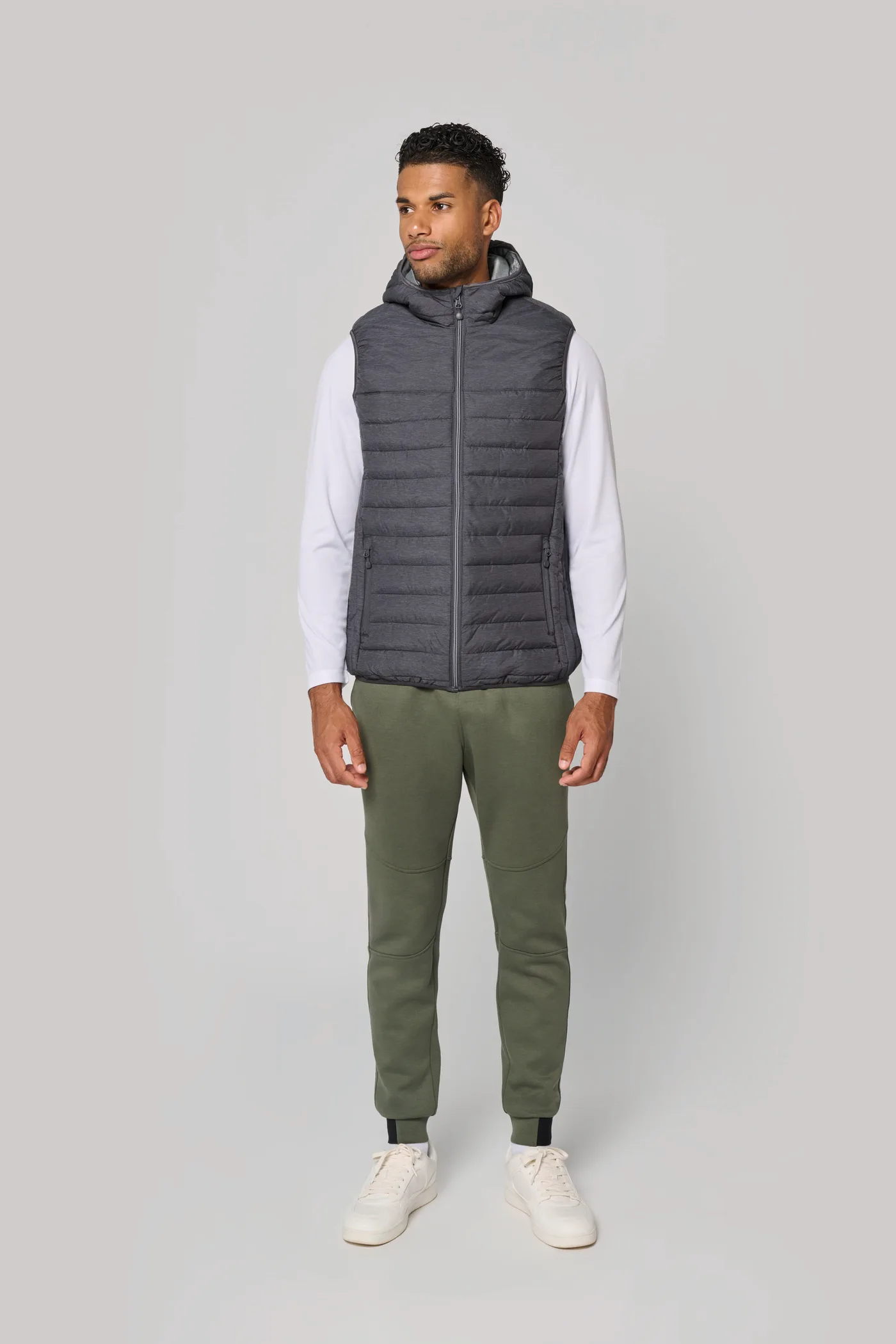 Bodywarmer à capuche