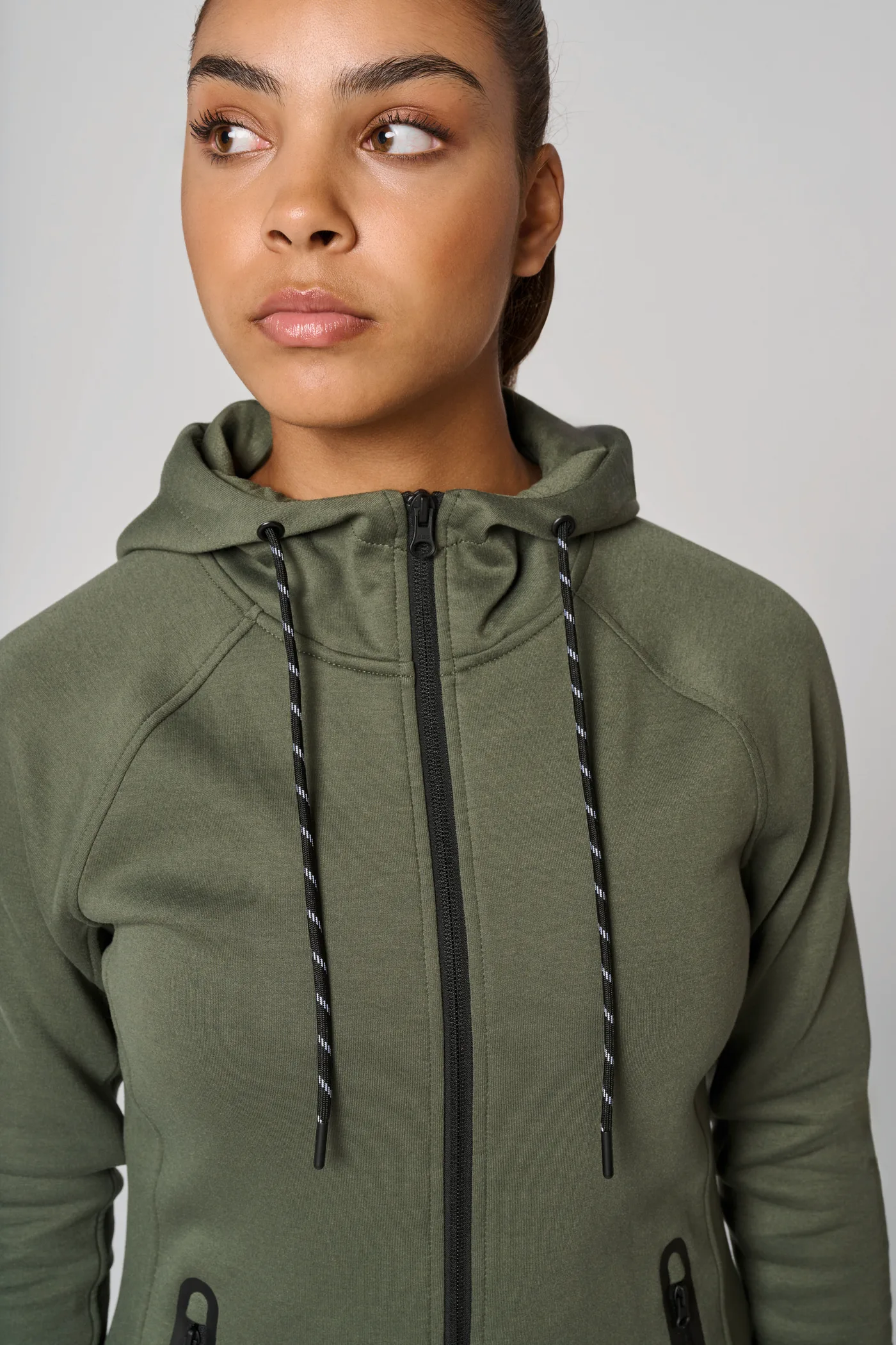 Damen-Funktions- performance Kapuzenjacke