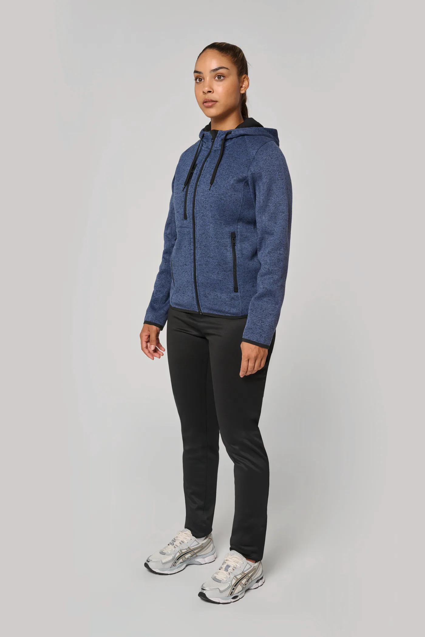 Damen-Hoodie aus Chiné