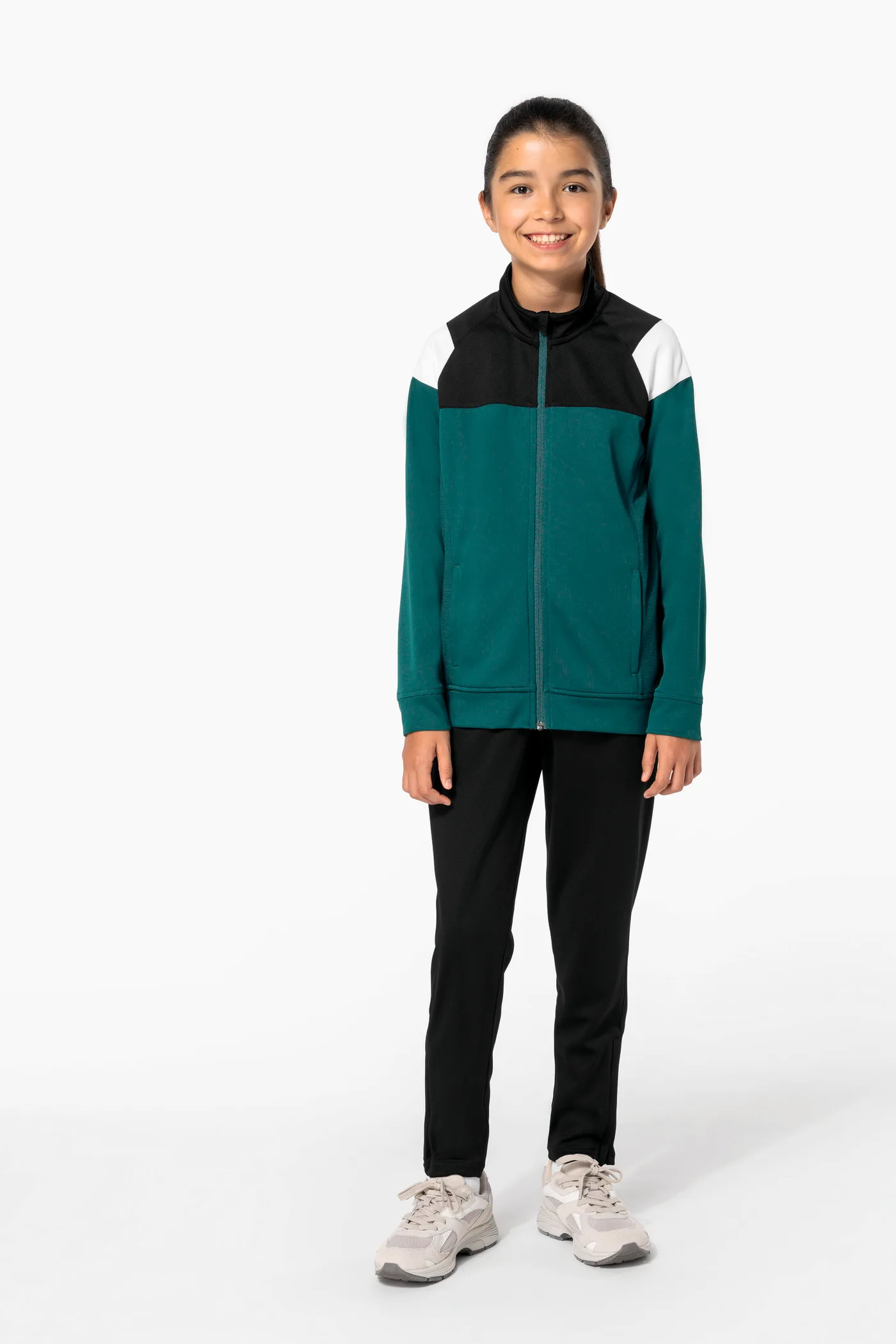 Kinder Trainingsjacke mit Reißverschluss