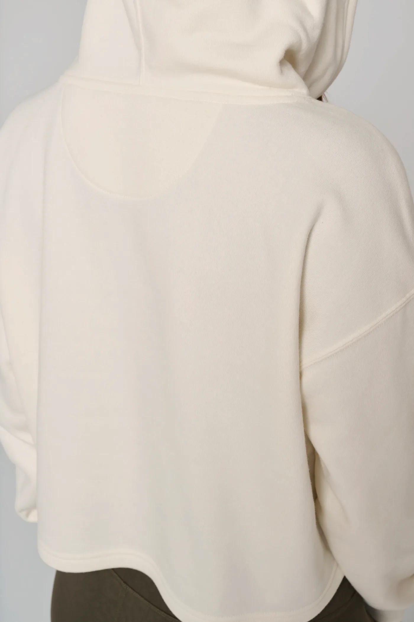 Damen Cropped-Sweatshirt mit Kapuze