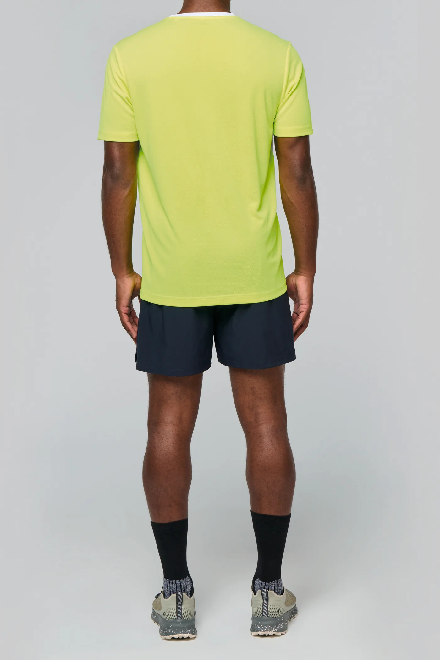 Zweifarbiges umweltfreundliches Sport-T-Shirt für Herren