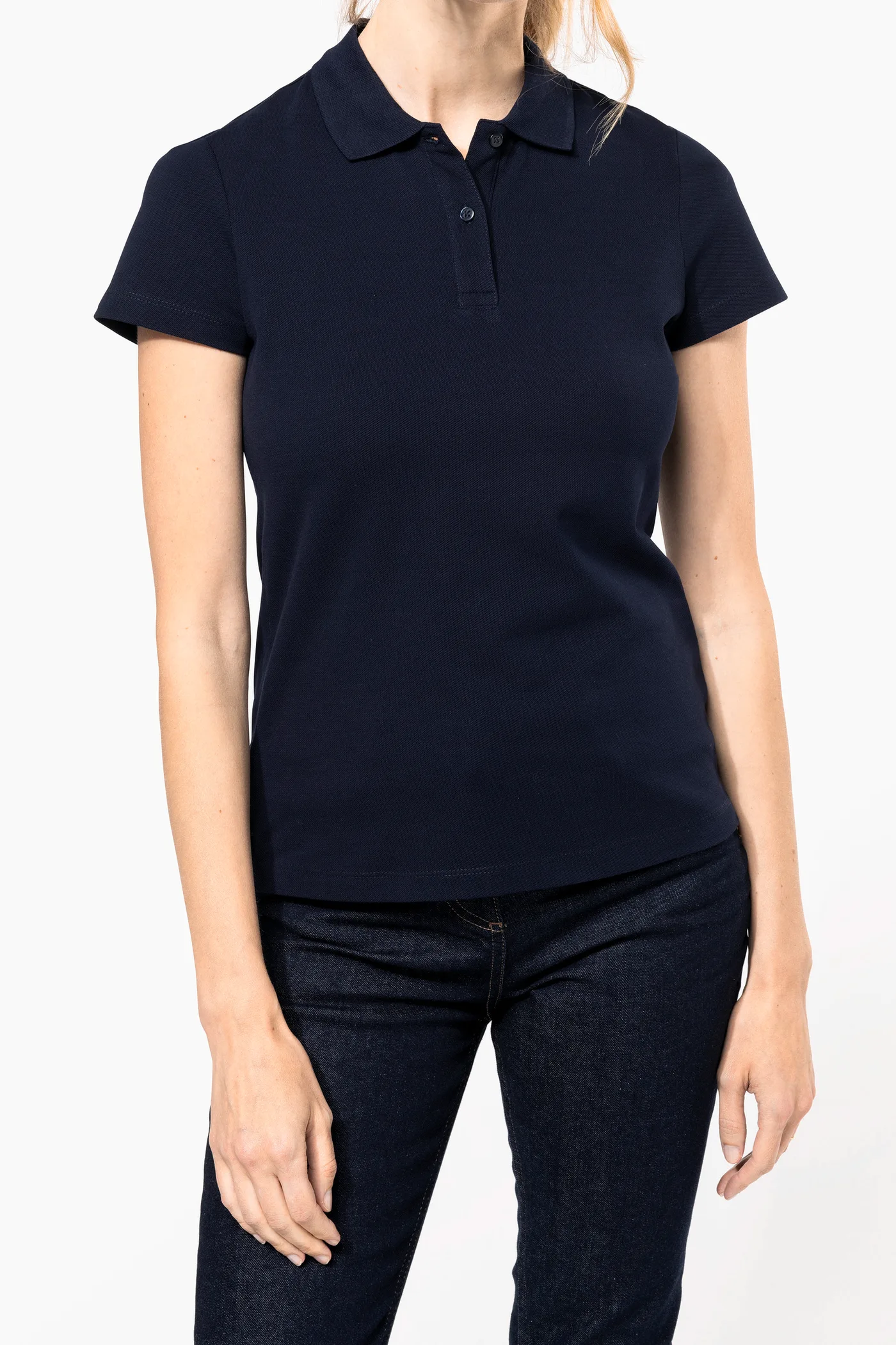 Polo Supima® manches courtes femme