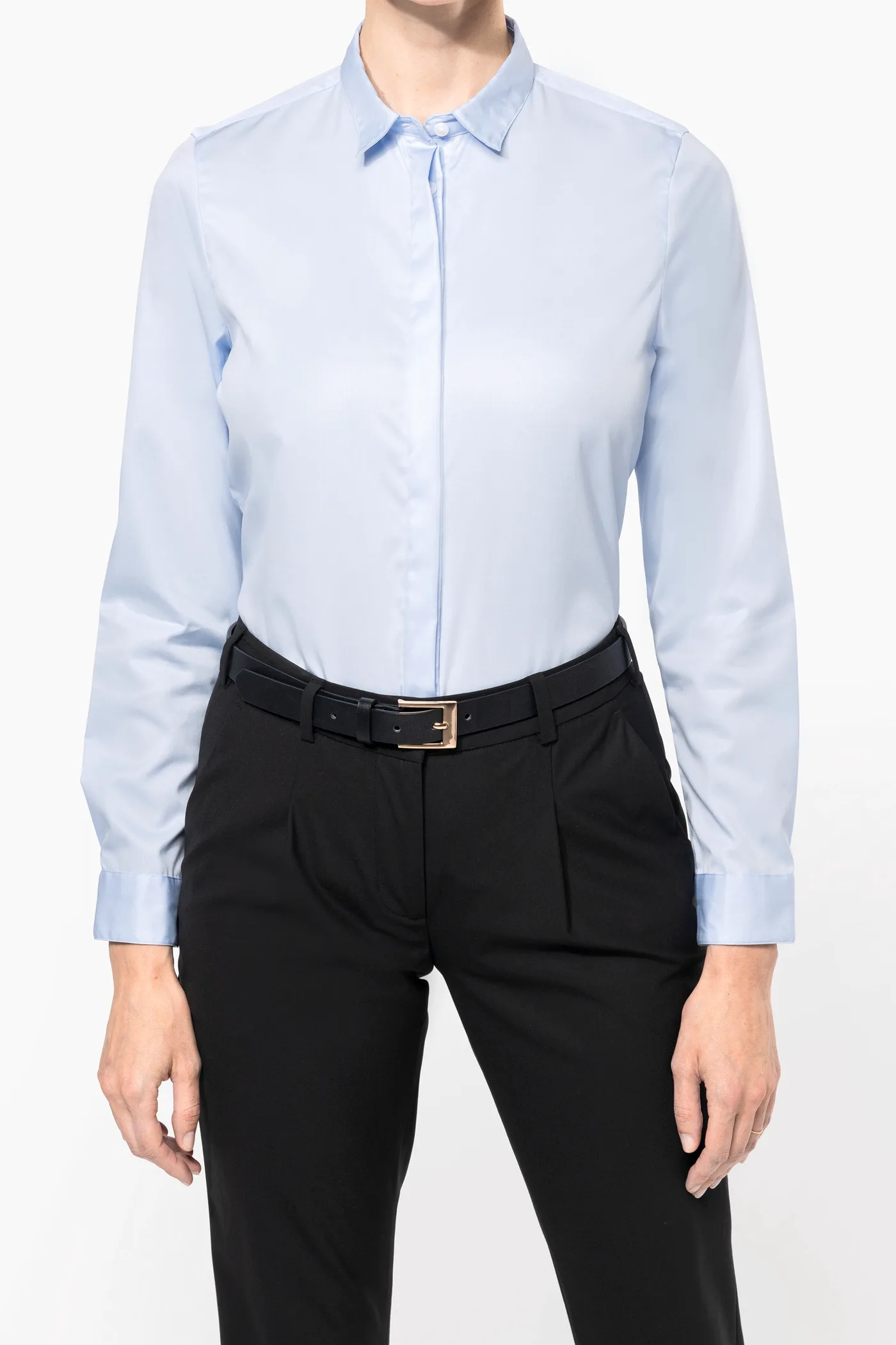 Chemise twill manches longues femme