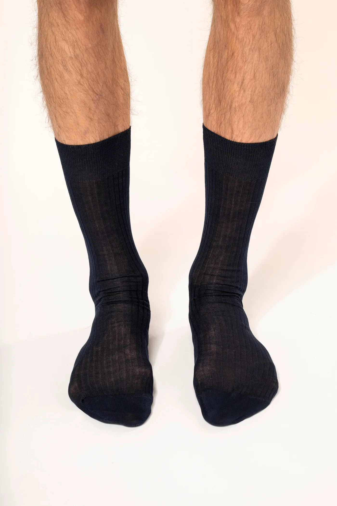 4 x 2 Fil d'Écosse Herrensocken aus Baumwollripp