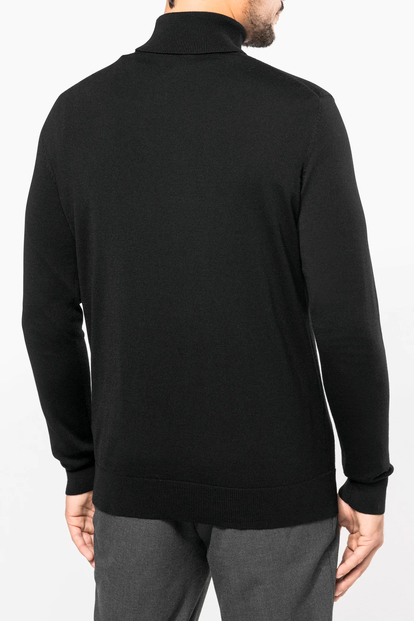 Merino-Herrenpullover mit Rollkragen