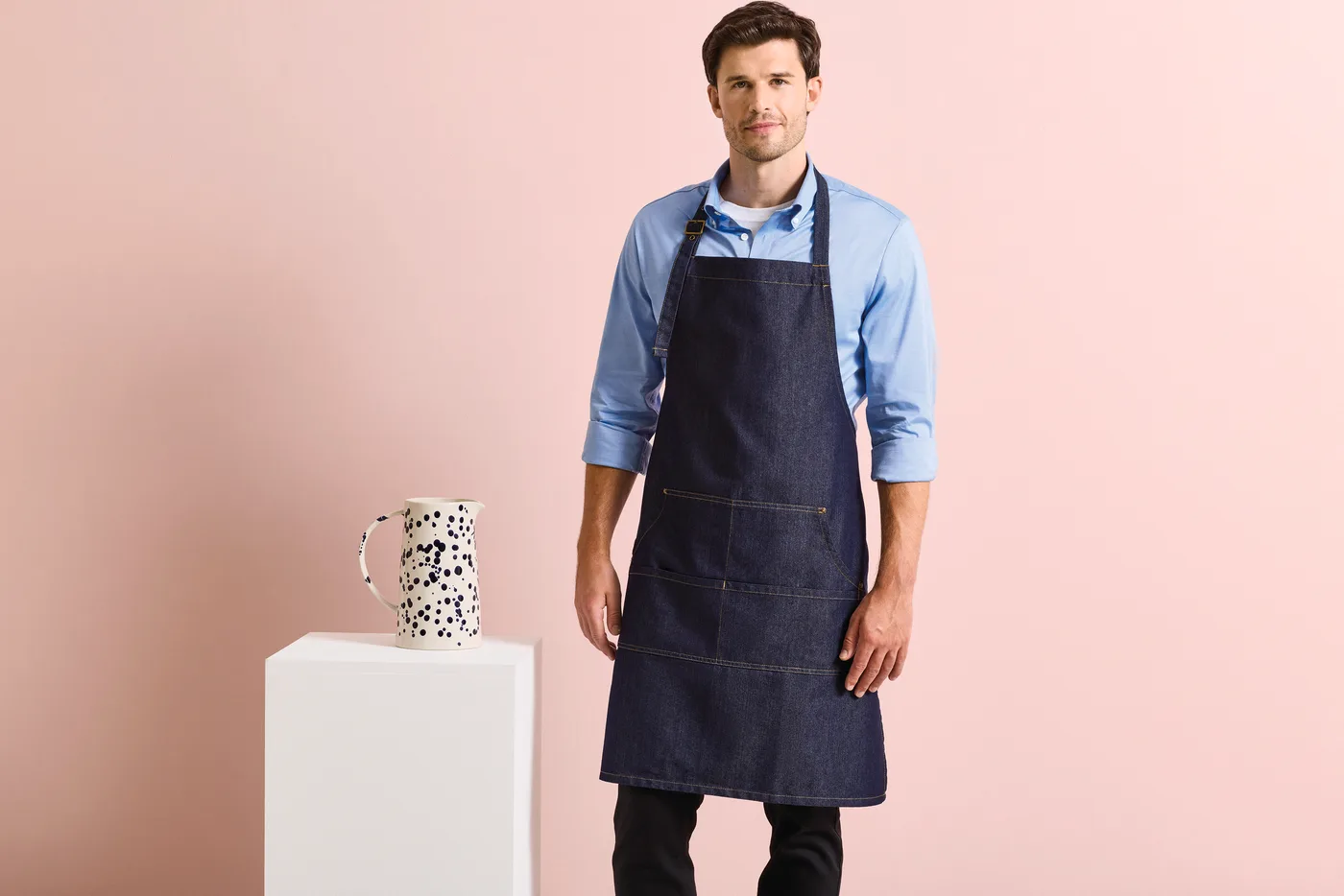 Tablier à bavette "Denim"