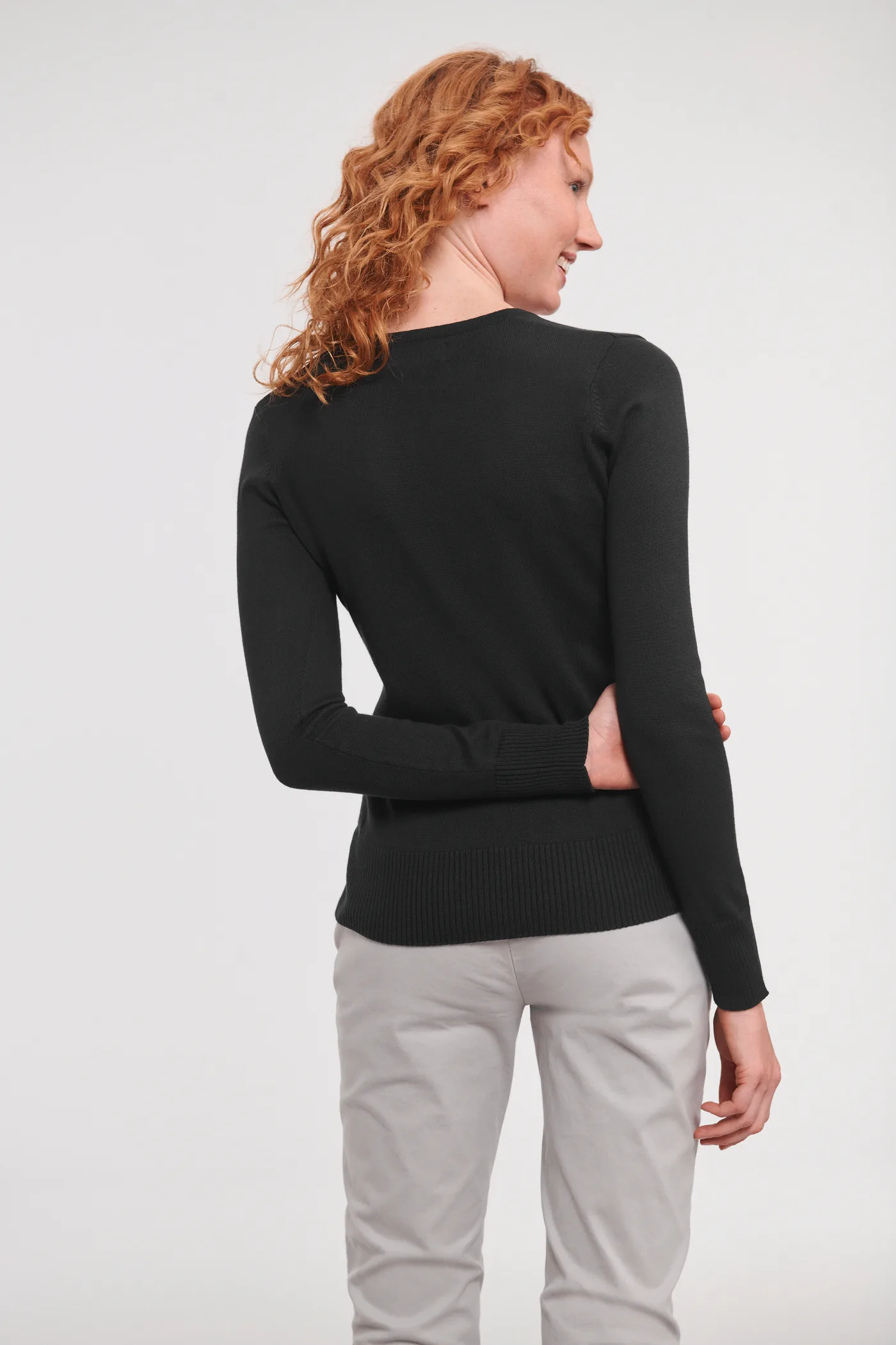 Pullover femme col v