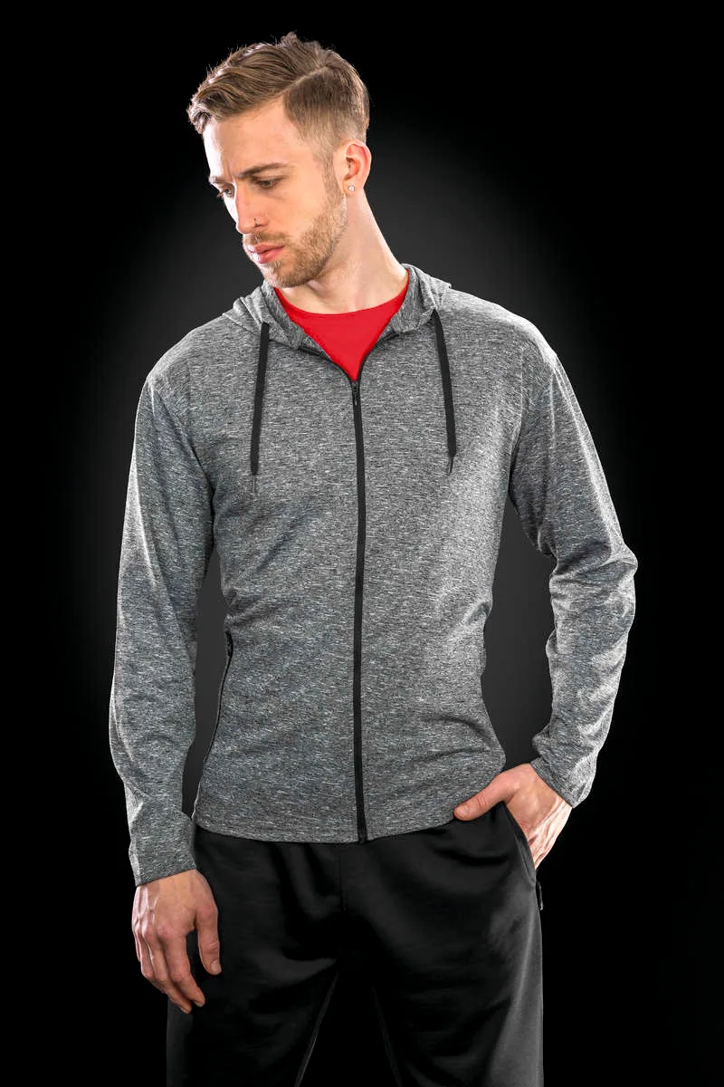 Mens hooded tee-jacket