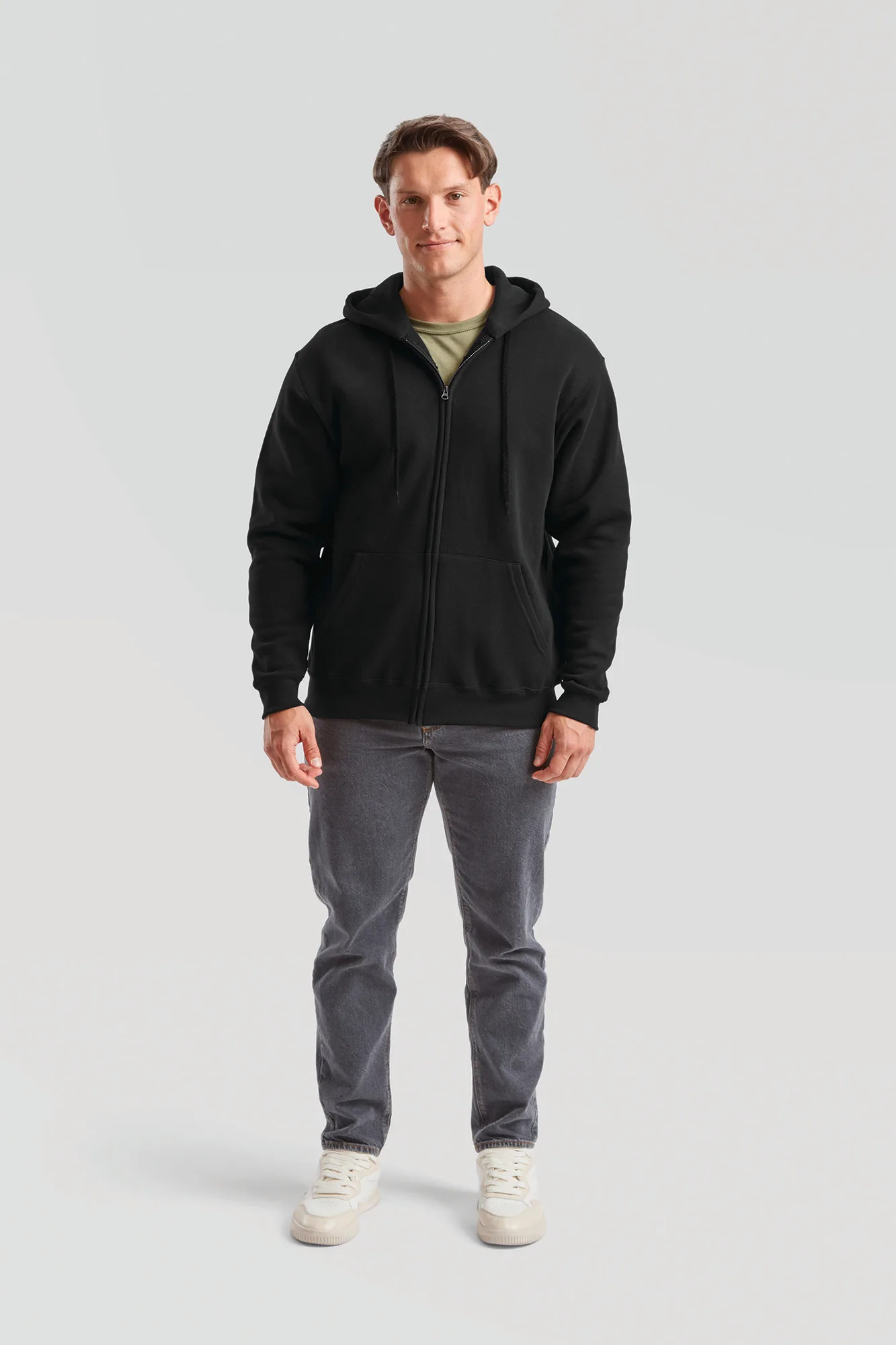 Sweat-shirt homme zippé capuche Classic (62-062-0)
