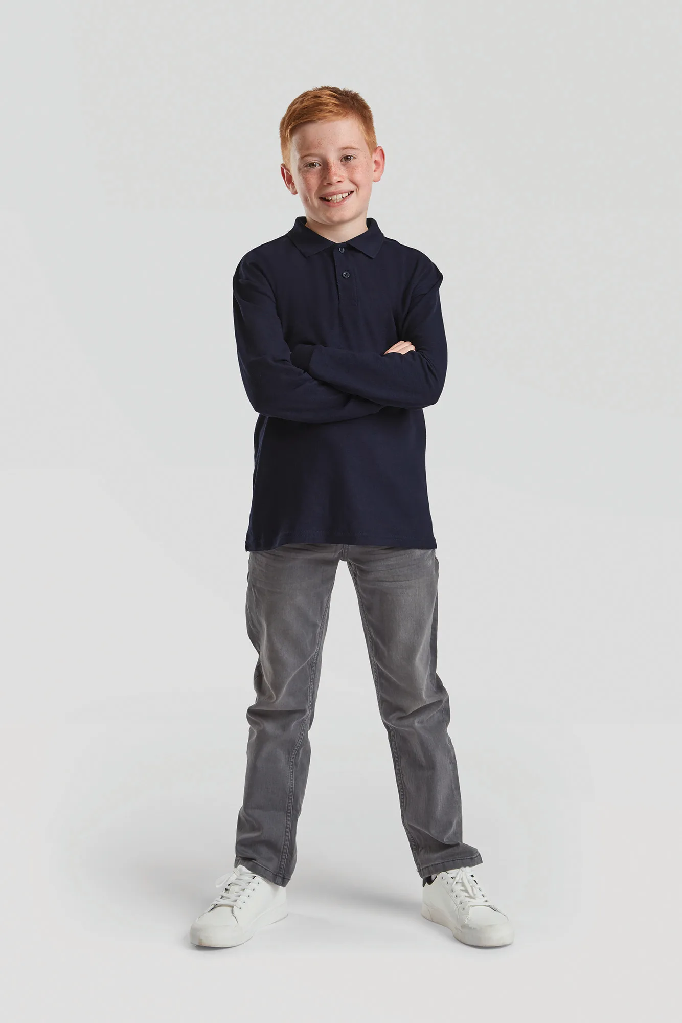 Polo enfant 65/35 manches longues