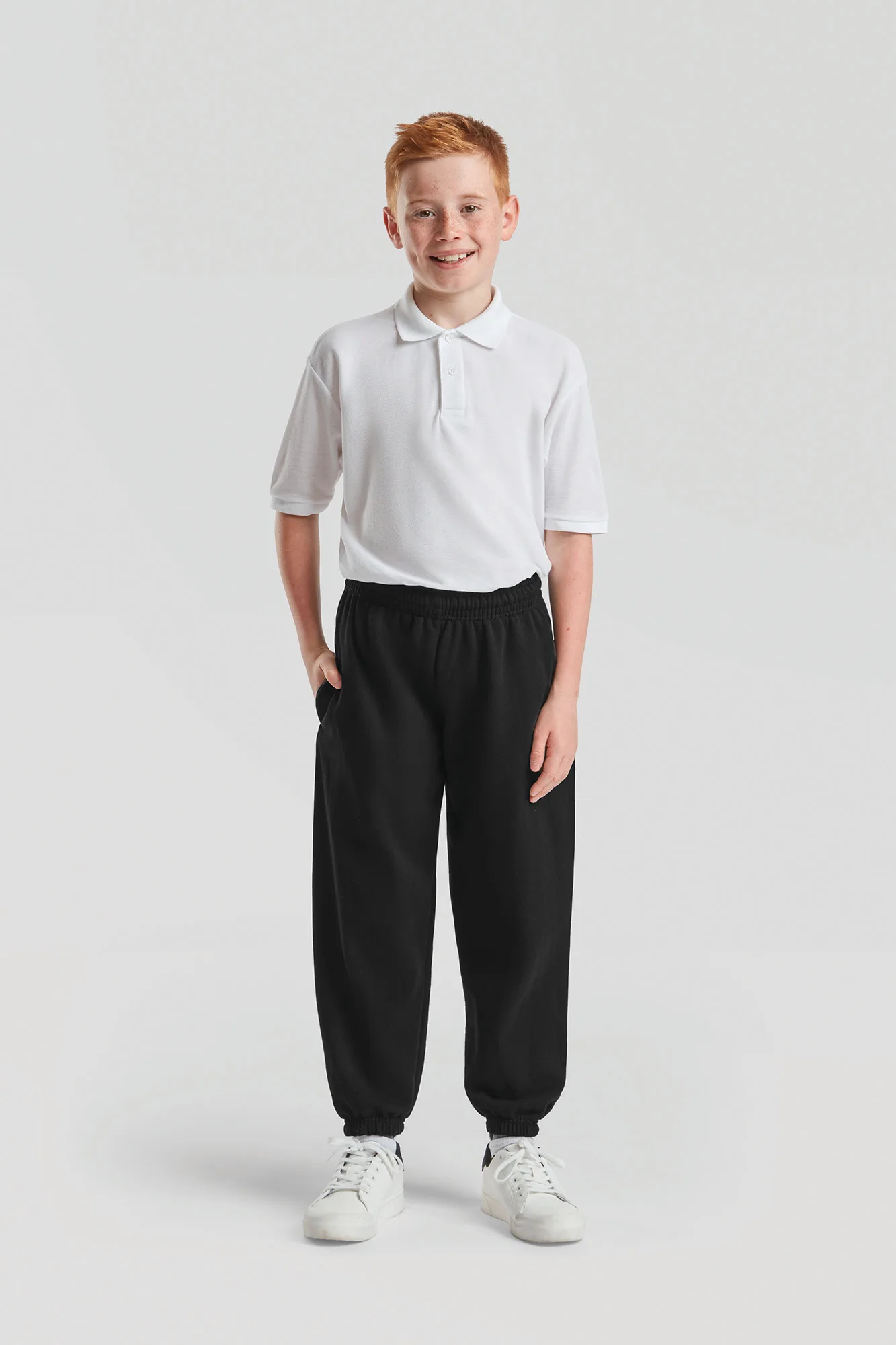 Kids Classic Elasticated Cuff Jog Pants (64-051-0)
