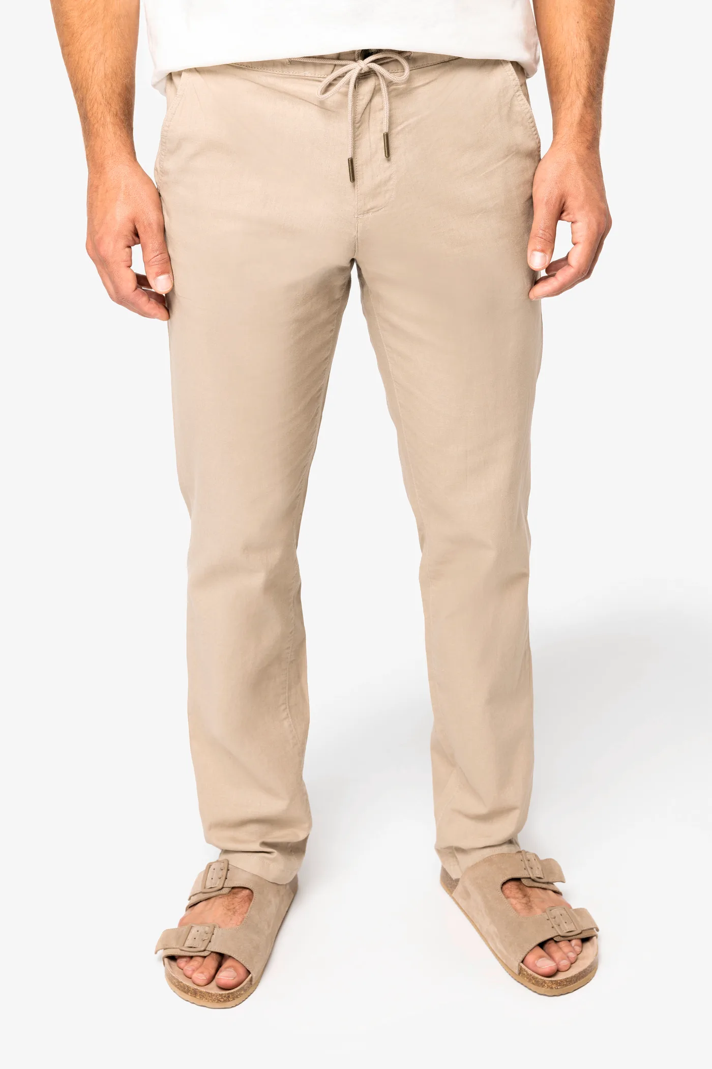 Umweltfreundliche Herrenhose aus Bio-Leinen und Bio-Baumwolle