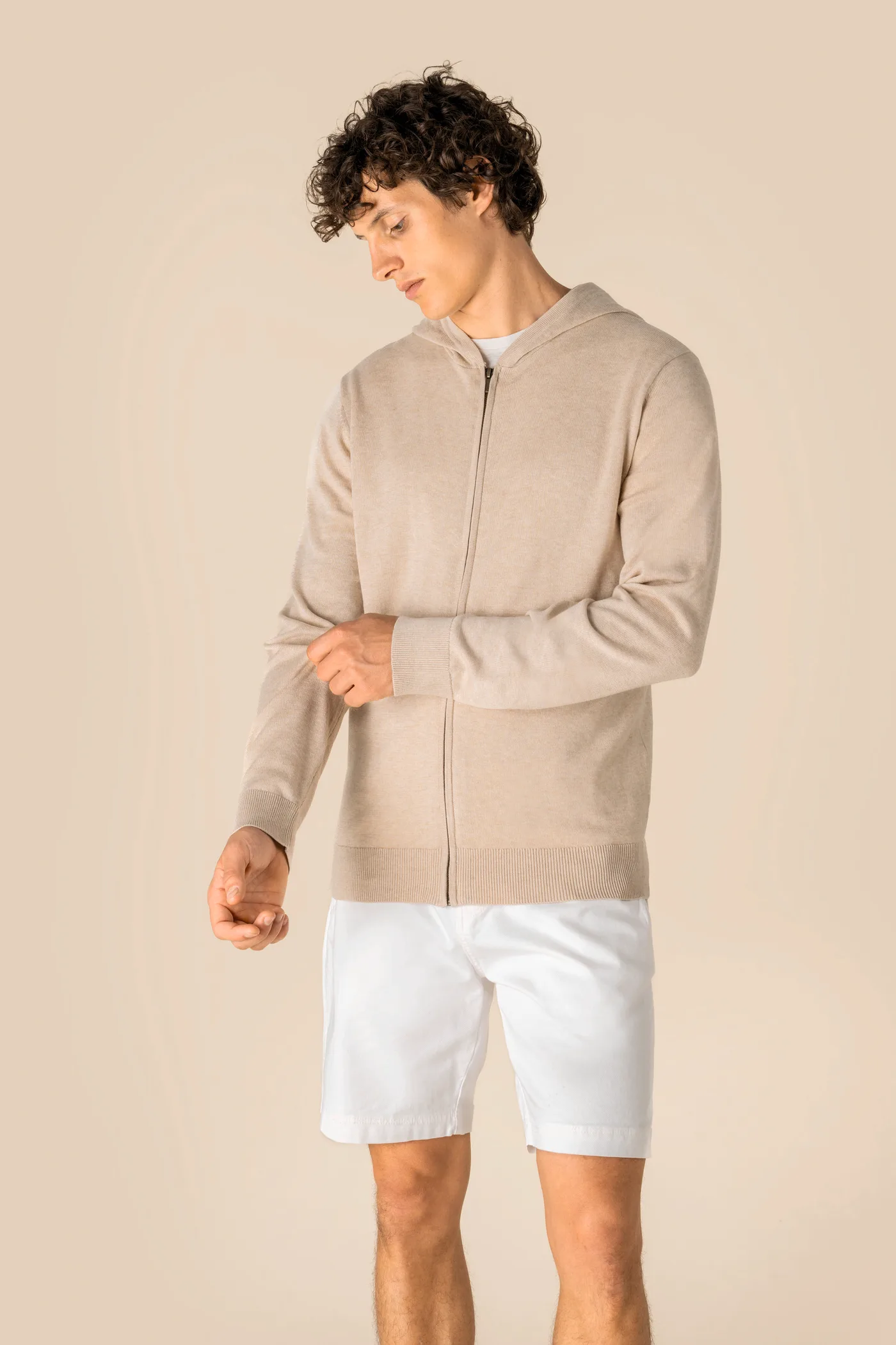 Pull écoresponsable à capuche en lyocell homme