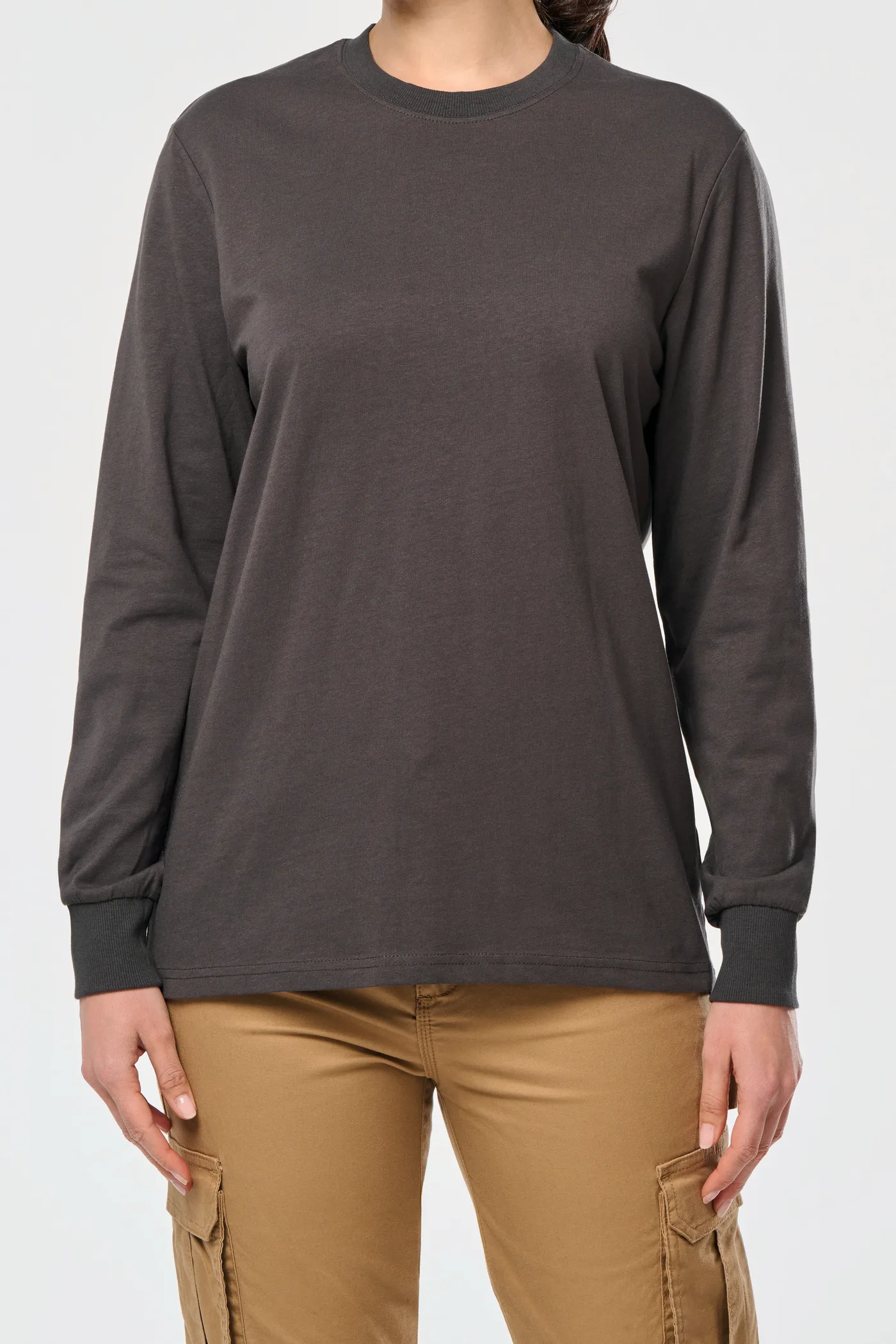 Umweltfreundliches Unisex-T-Shirt mit langen Ärmeln
