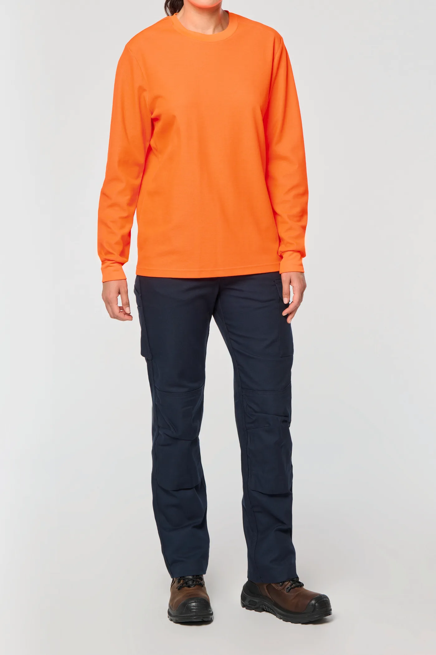 Umweltfreundliches Unisex workwear T-Shirt mit langen Armen aus Baumwolle/Polyester