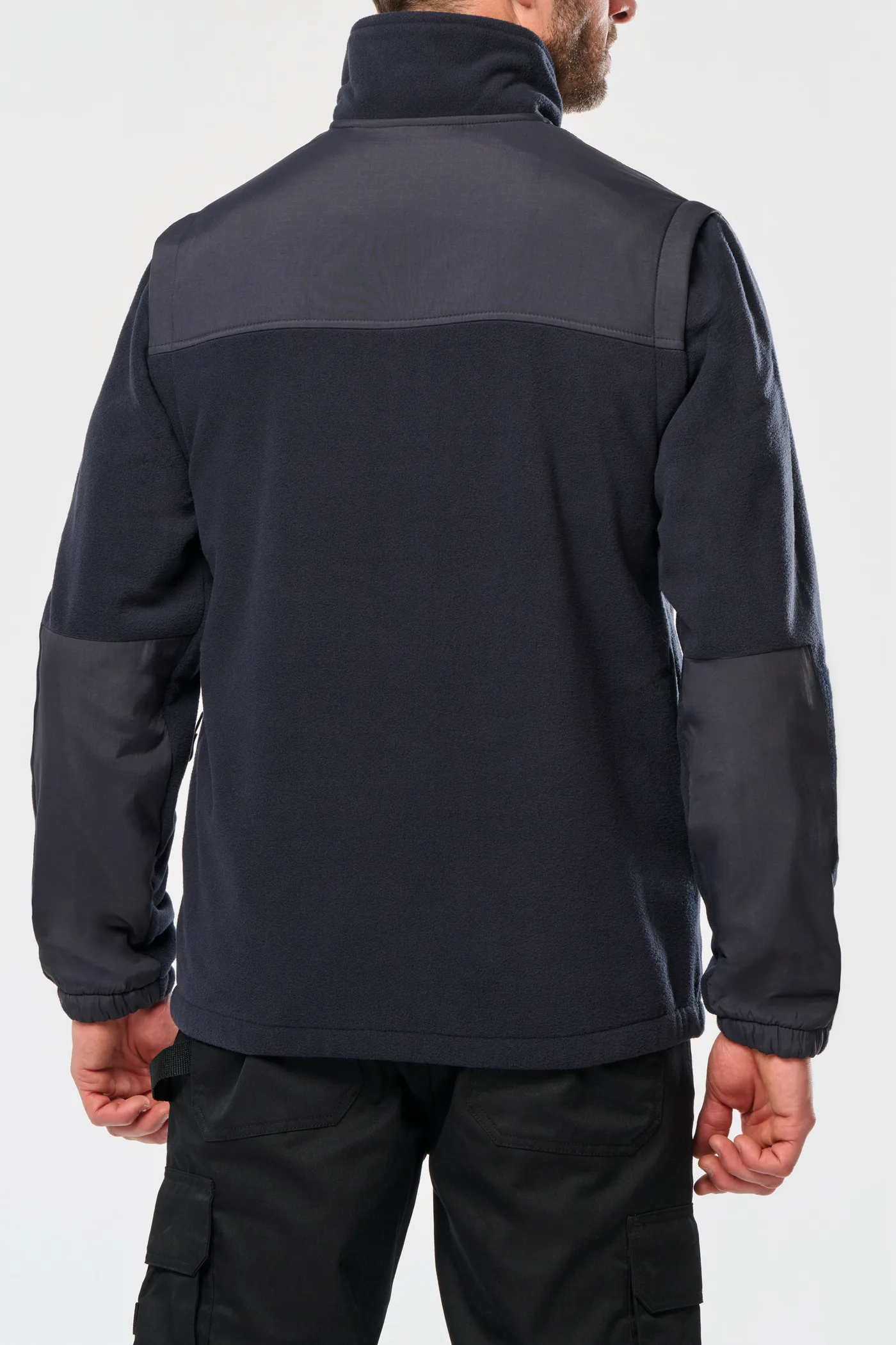 Veste polaire manches amovibles homme