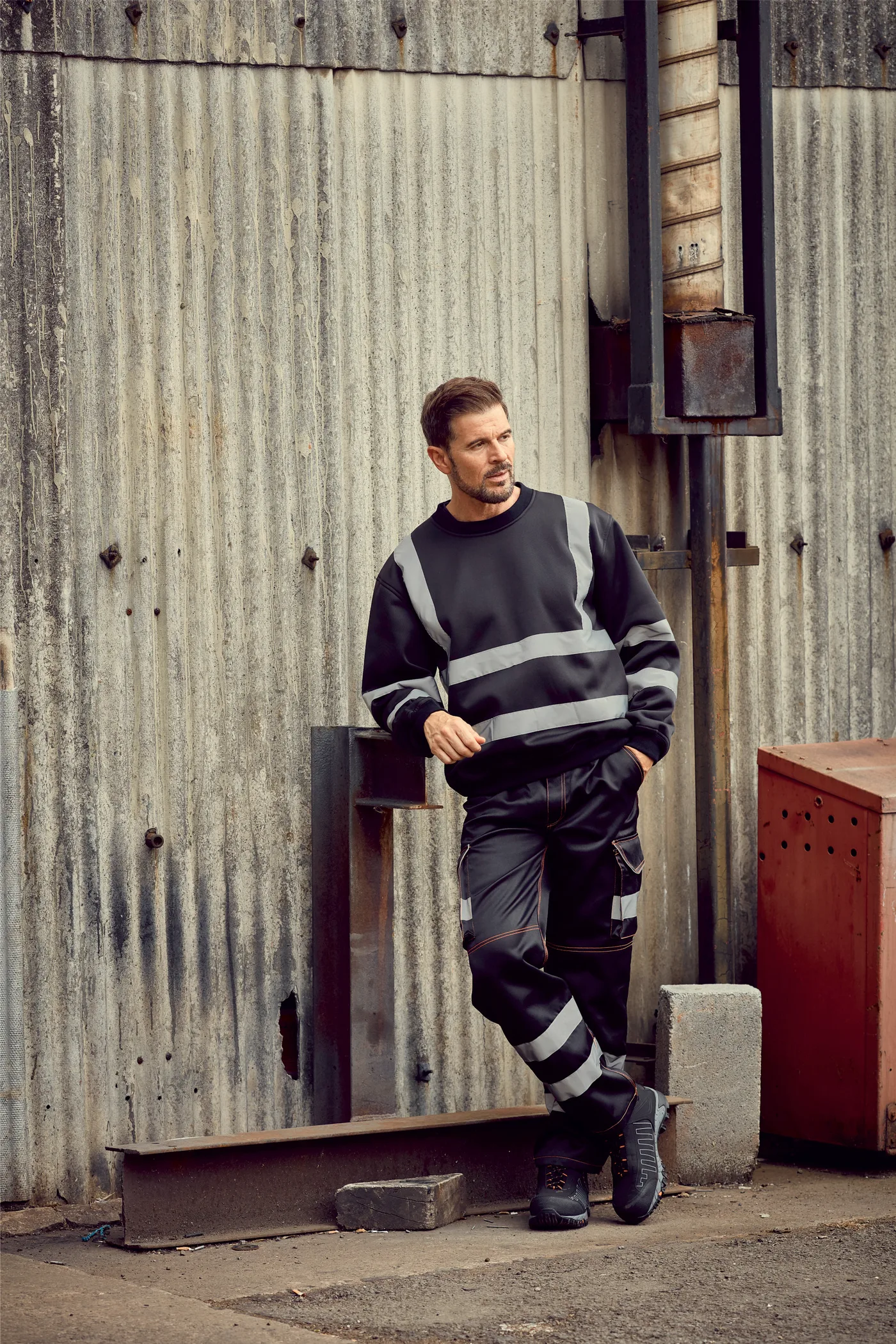 Sweat-shirt haute visibilité col rond