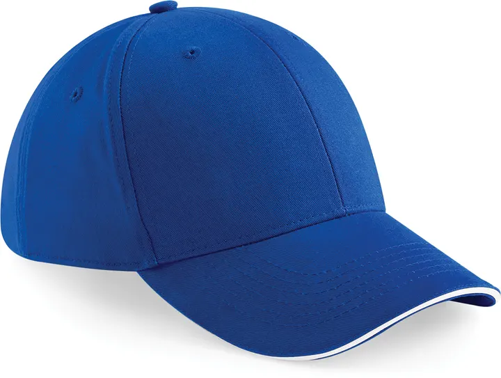 6-Panel-Cap Athleisure Bright Royal / White