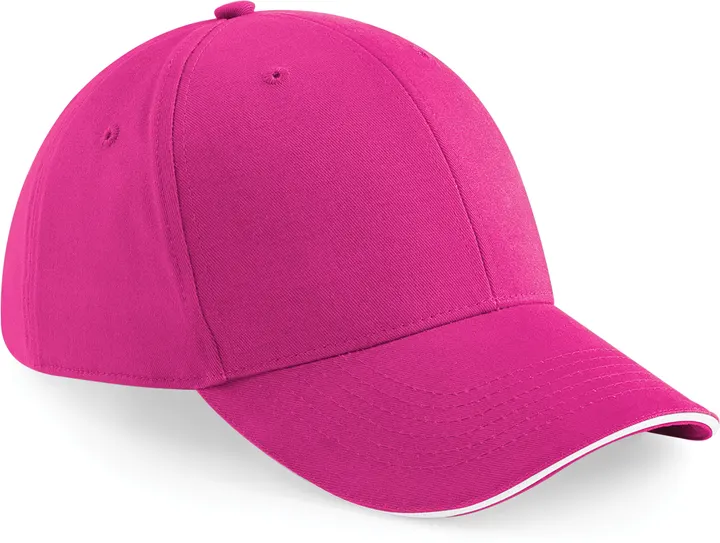 6-Panel-Cap Athleisure Fuchsia / White