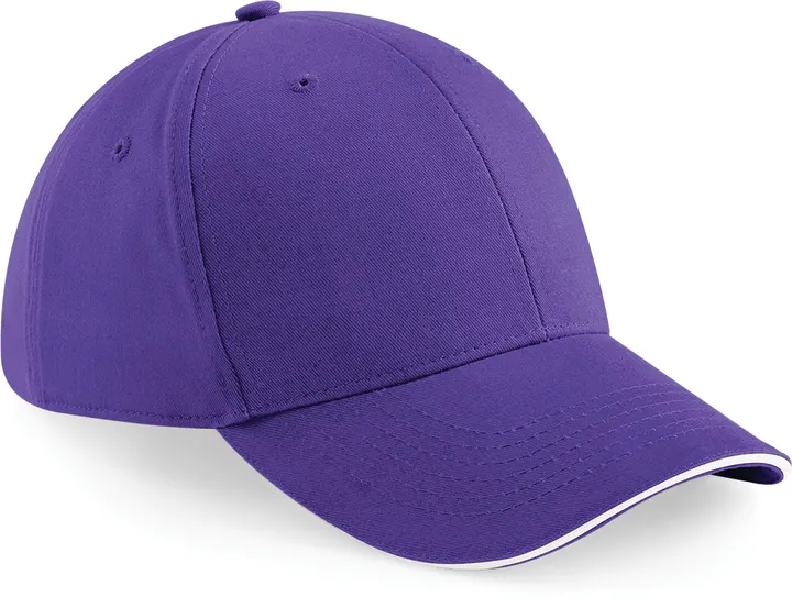 6-Panel-Cap Athleisure Purple / White