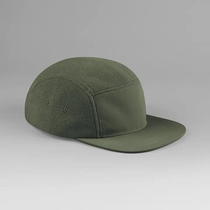 Casquette campeur d'extérieur en polaire recyclée Olive Green