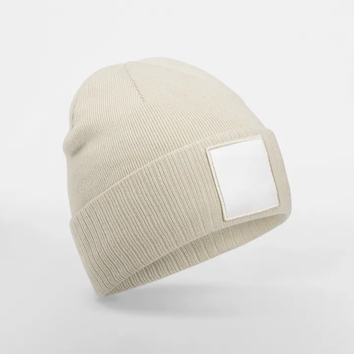 Bonnet à patch appliqué Oatmeal/White