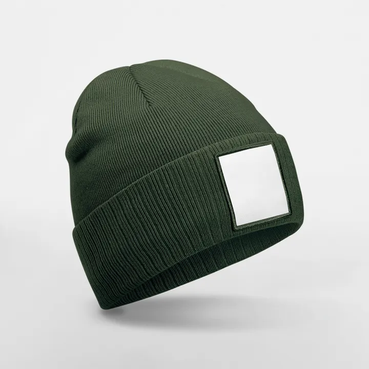 Bonnet à patch appliqué Olive Green/White