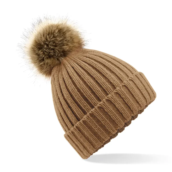 Pom pom beanie Biscuit