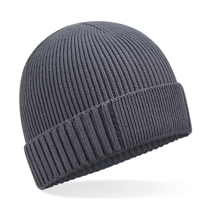Mütze aus Bio-Baumwolle mit technischem Patch Graphite Grey
