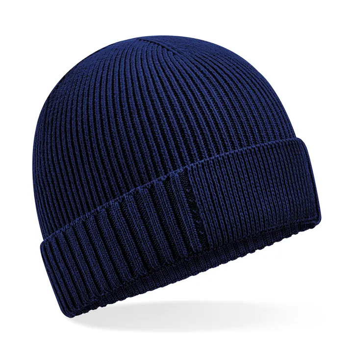 Mütze aus Bio-Baumwolle mit technischem Patch Oxford Navy