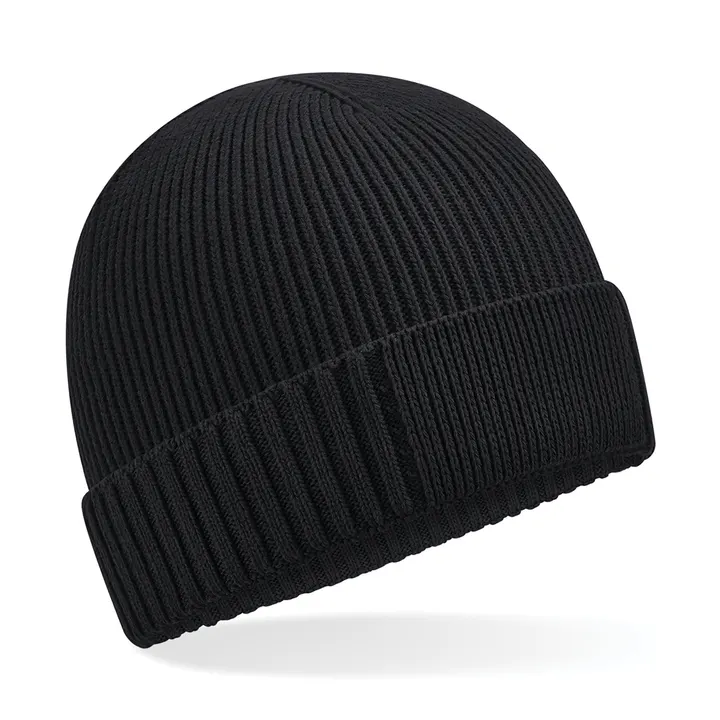 Mütze aus Bio-Baumwolle mit technischem Patch Black