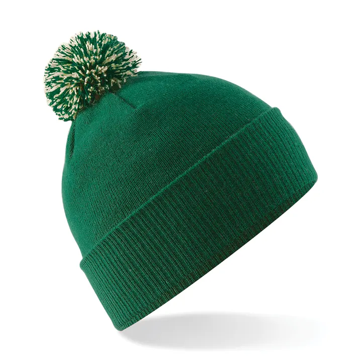 Bonnet Snowstar® Bottle Green / Off White